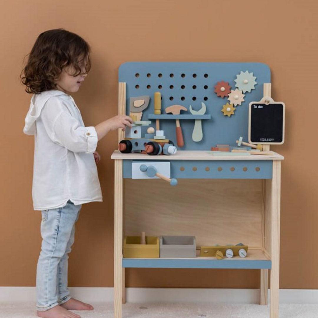 Little Dutch Wooden Workbench - Blue、mySite、merchandisen