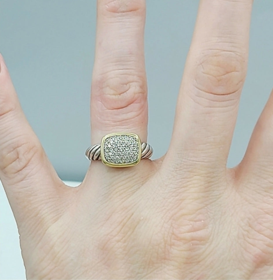 David Yurman Noblesse Ring With Diamonds & Gold、mySite、hinf8tx79