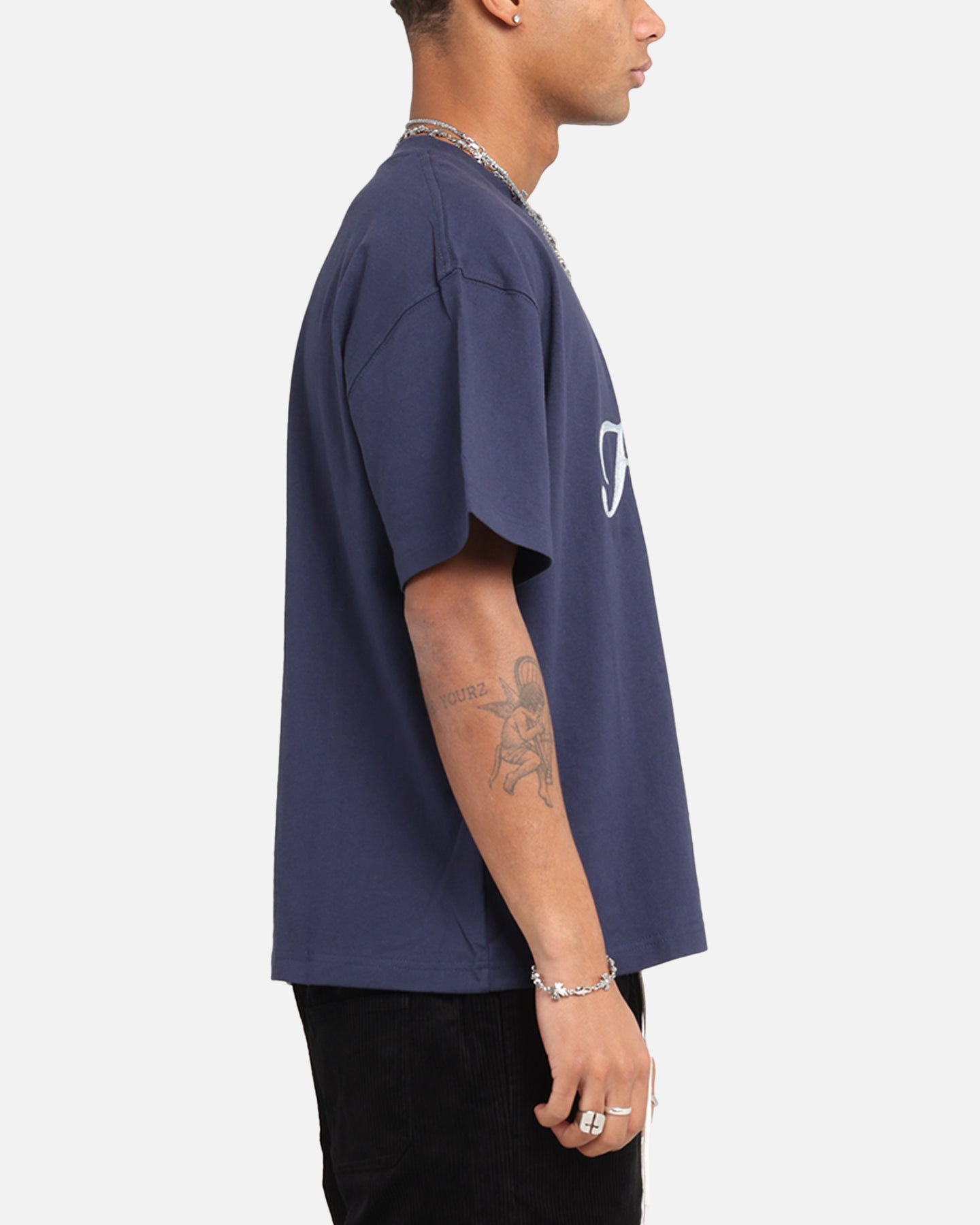 Honor The Gift Auto Club Boxy T-Shirt Navy、mySite、zt4zffjzw