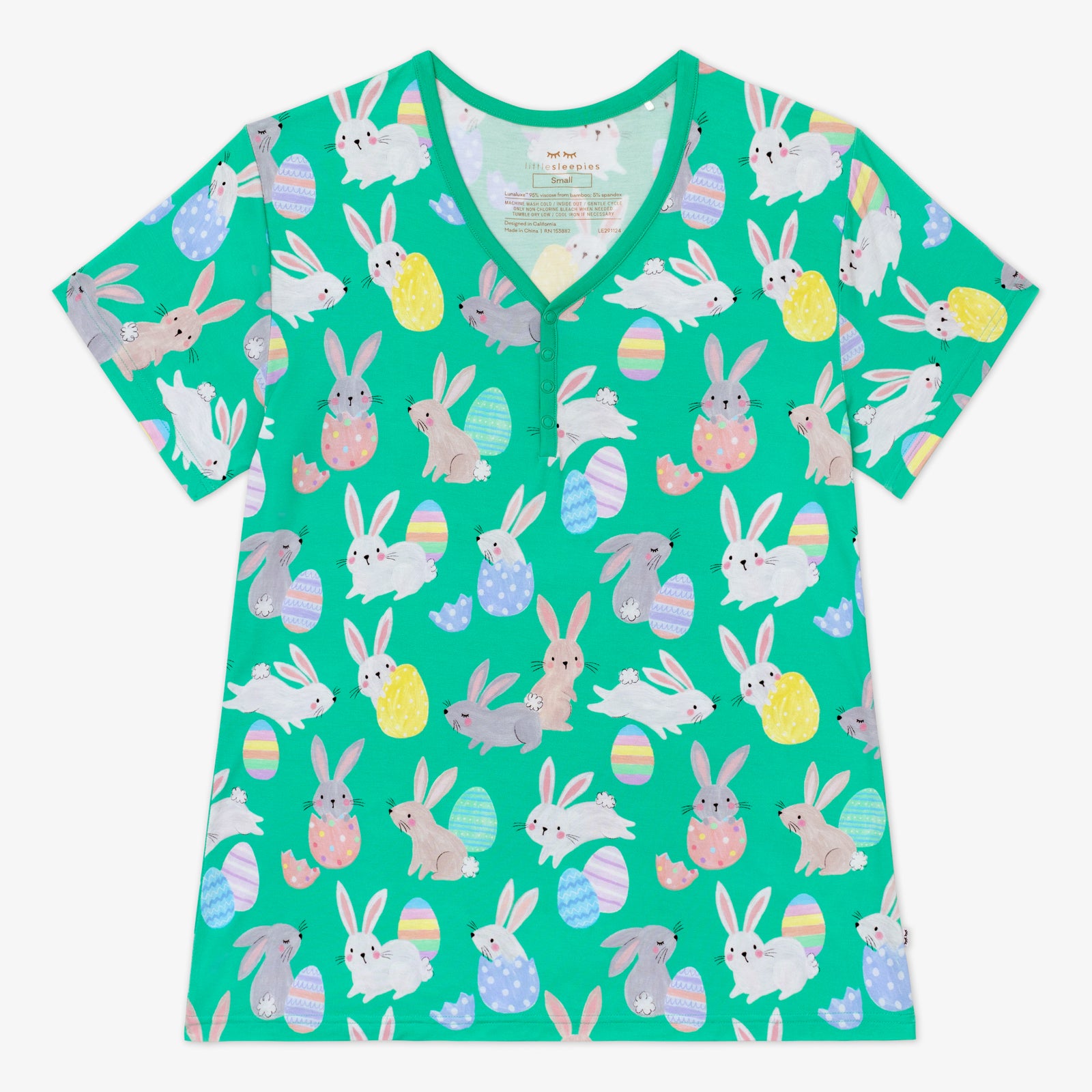  Green Hoppy Days Women's Short Sleeve Pajama Top、mySite、layawaytickets