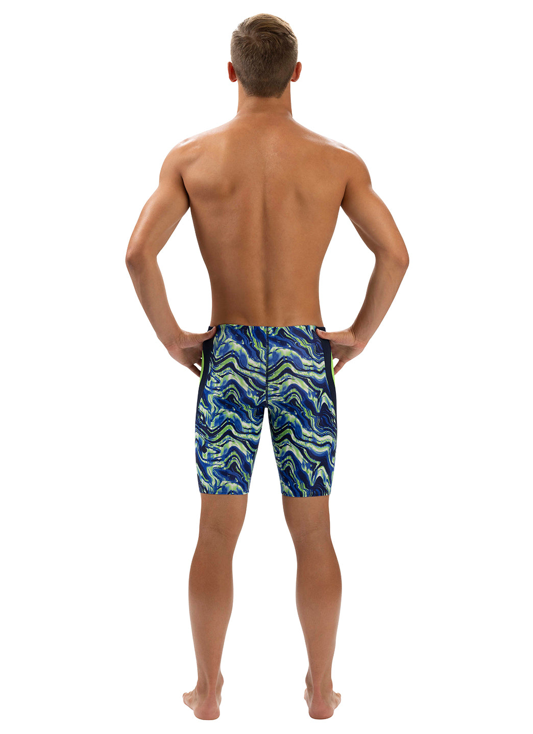 Dolfin Men's Blaze Color Block Jammer Swimsuit、mySite、noshort