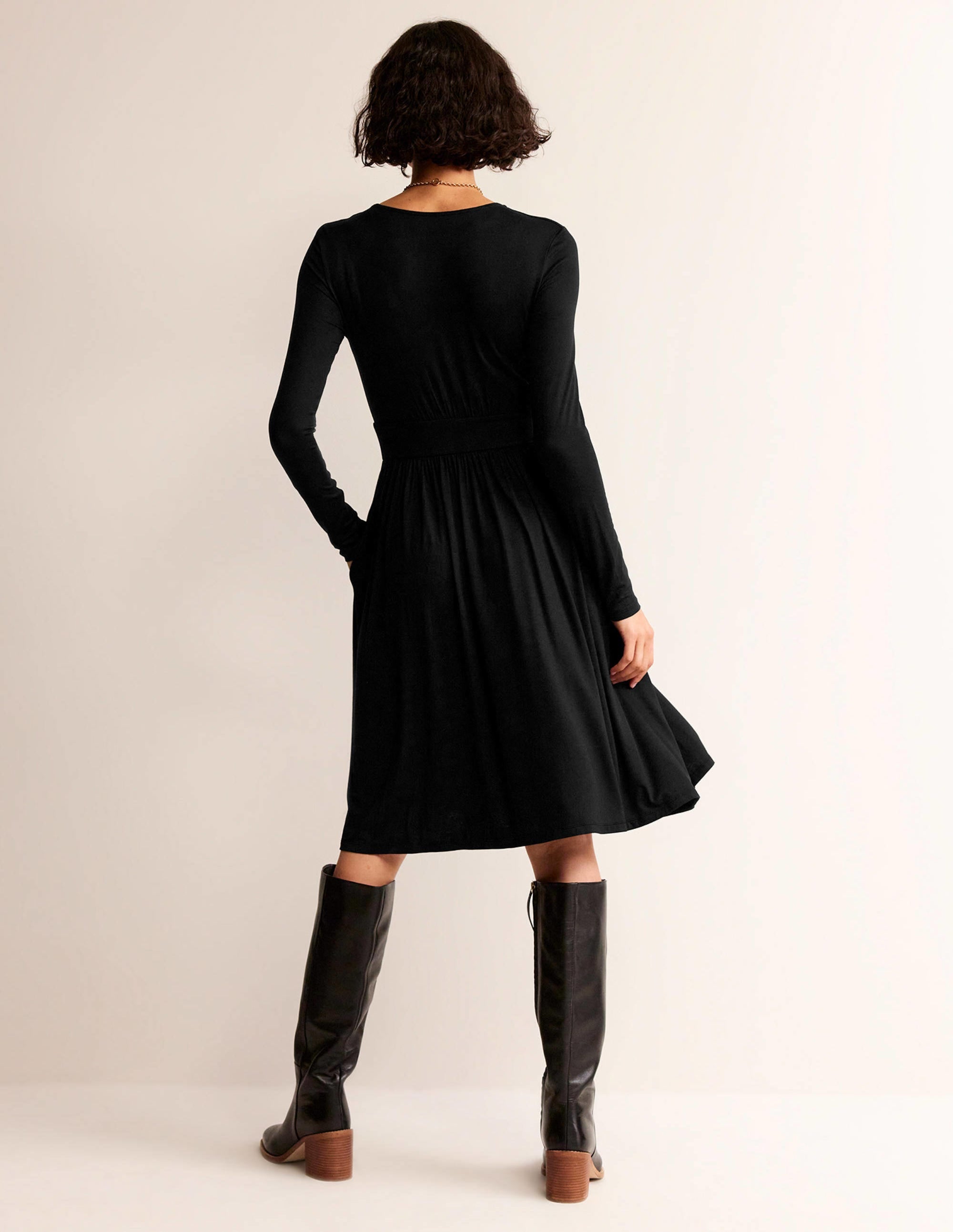  Thea Short Jersey Dress-Black、mySite、ashleygrahame