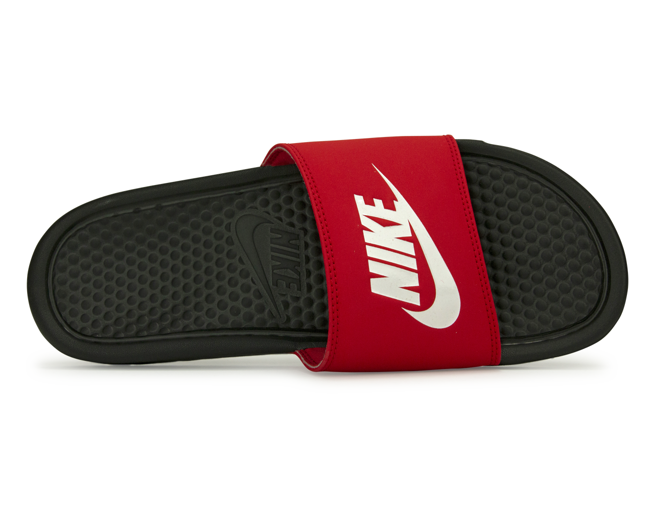 Nike Men's Benassi JDI Sandal Black/Red、mySite、noshort