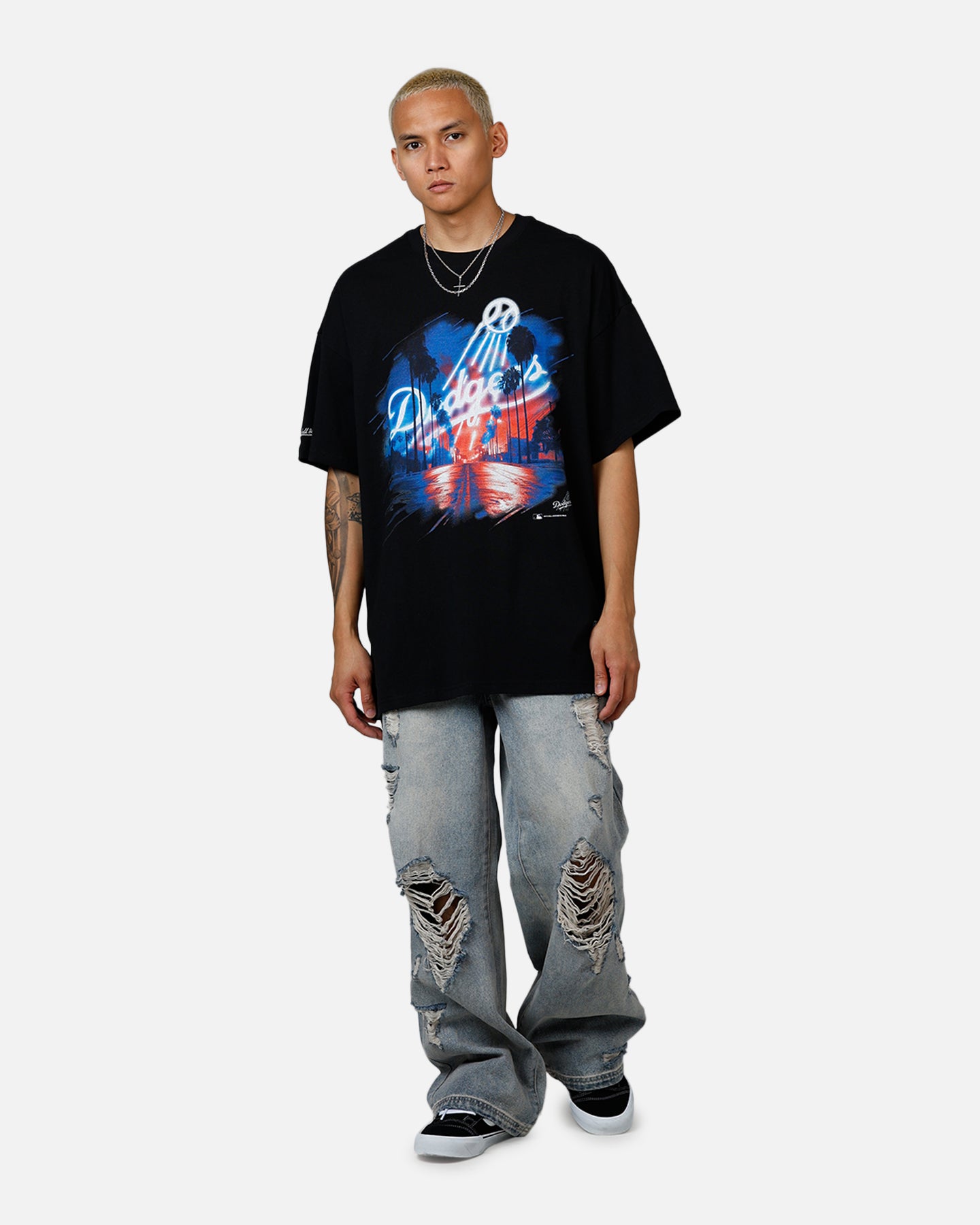 Mitchell & Ness Los Angeles Dodgers Soaring T-Shirt Black、mySite、zt4zffjzw