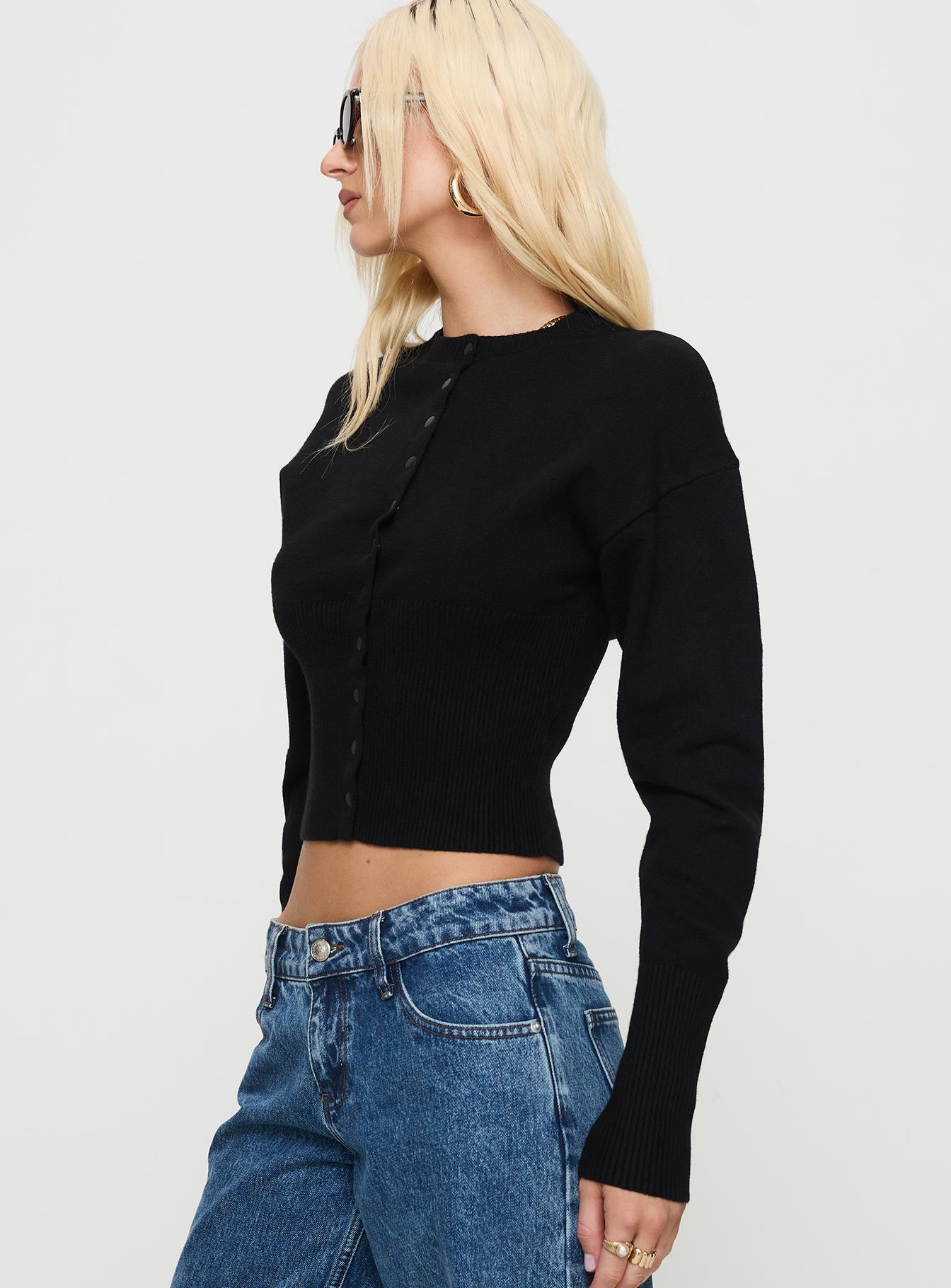 Head In The Clouds Cardigan Onyx、mySite、solidvoid