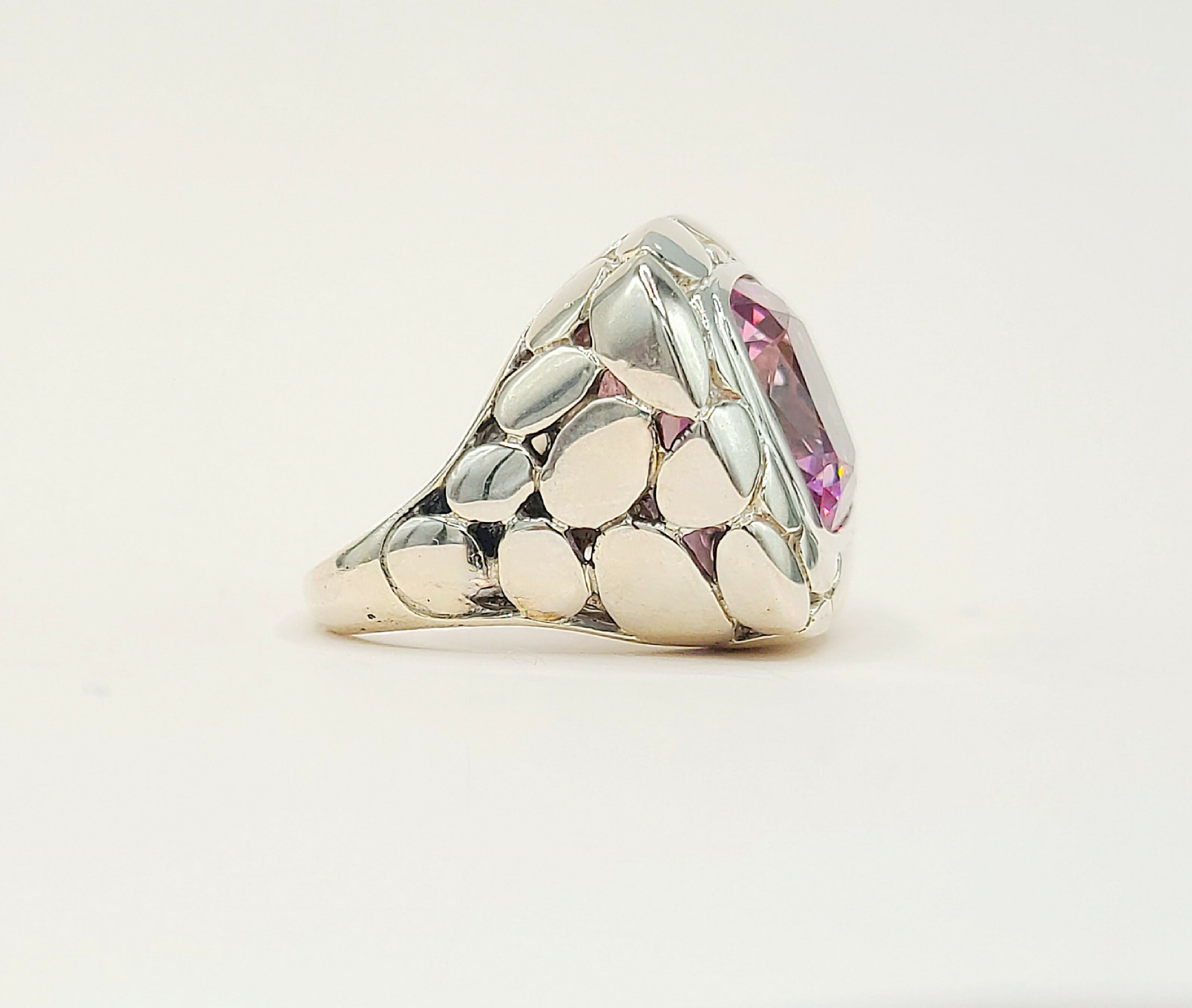 John Hardy Pebble Ring Large Pink Topaz、mySite、hinf8tx79