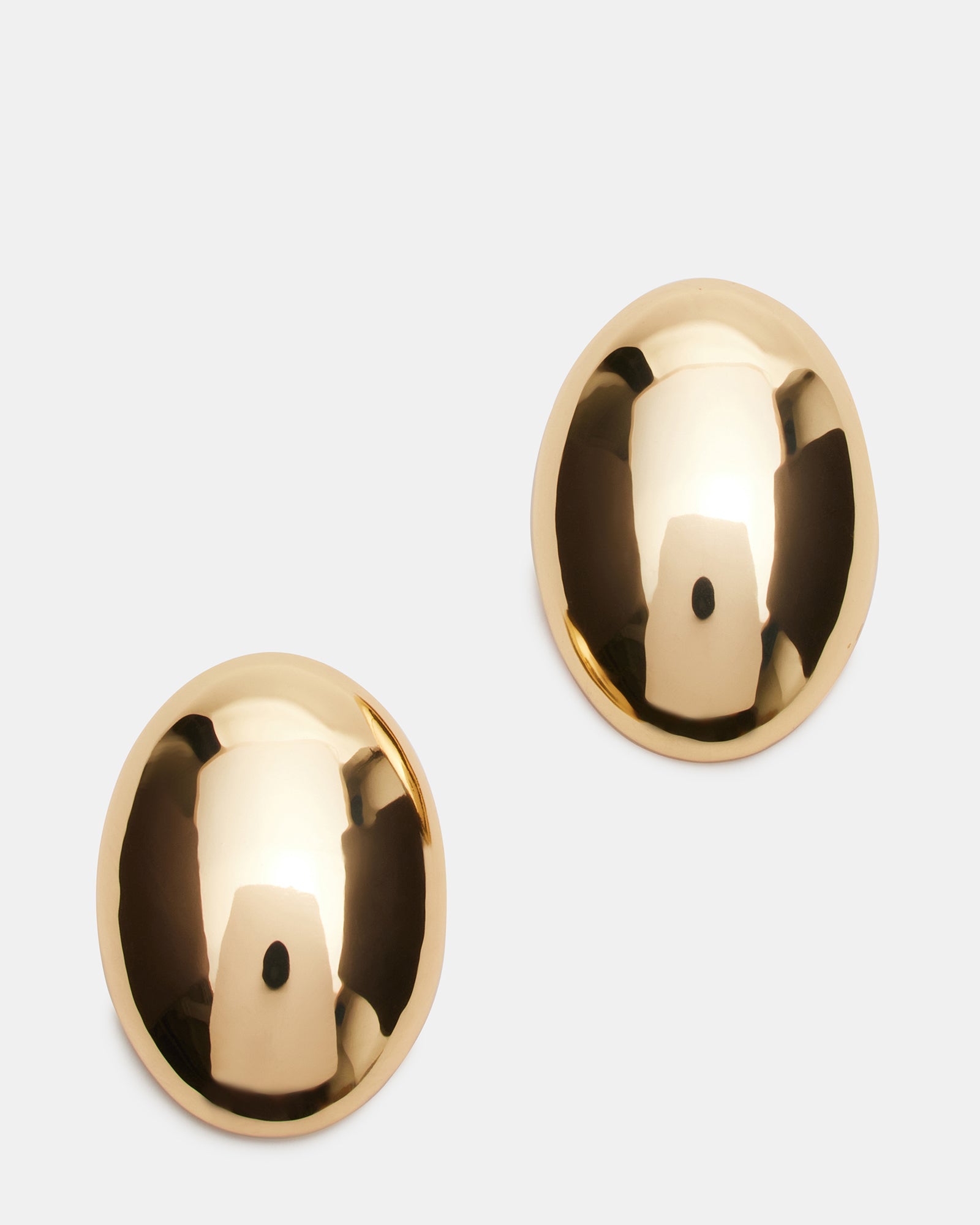 OVAL STUD EARRINGS GOLD、mySite、gtrtttuynbv