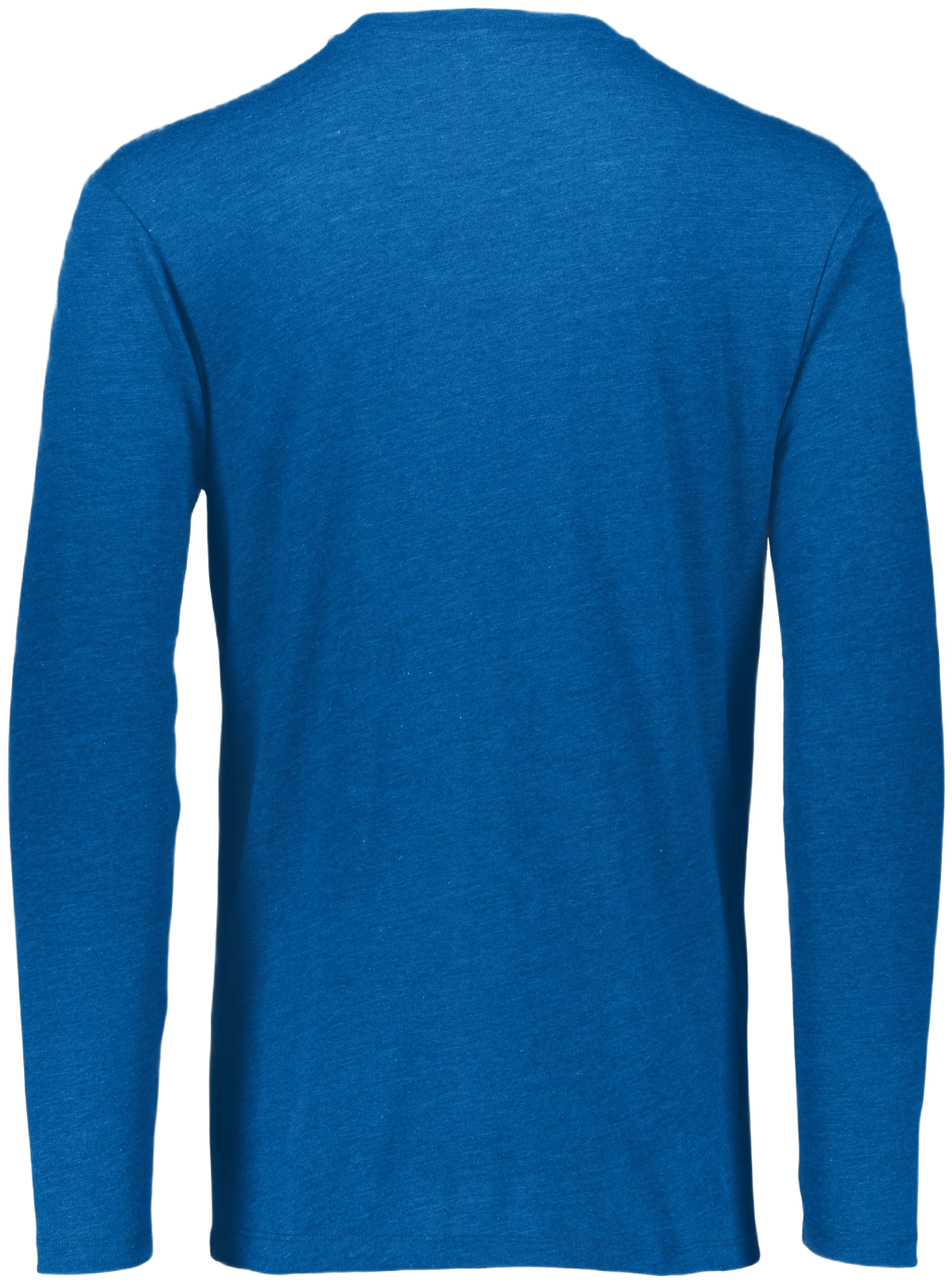 Augusta Long Sleeve Tri-Blend Tee - Royal Heather、mySite、noshort