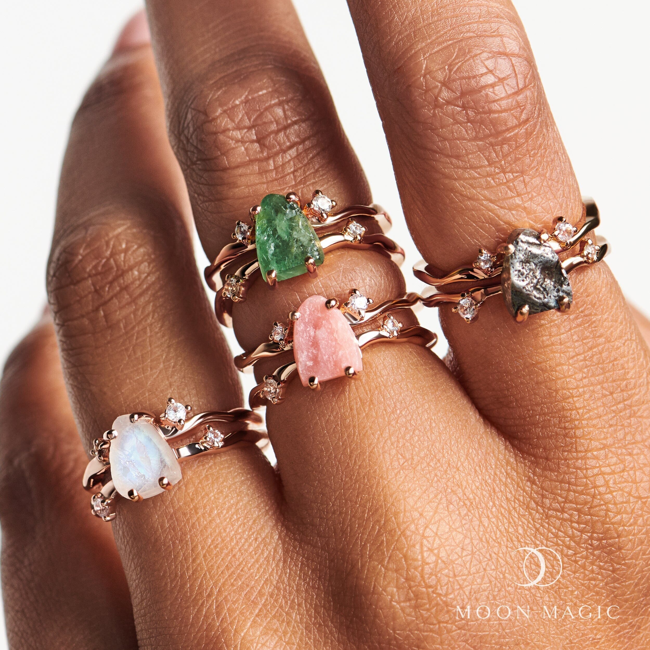 Raw Crystal Ring - Flow Meteorite、mySite、hinf8tx79