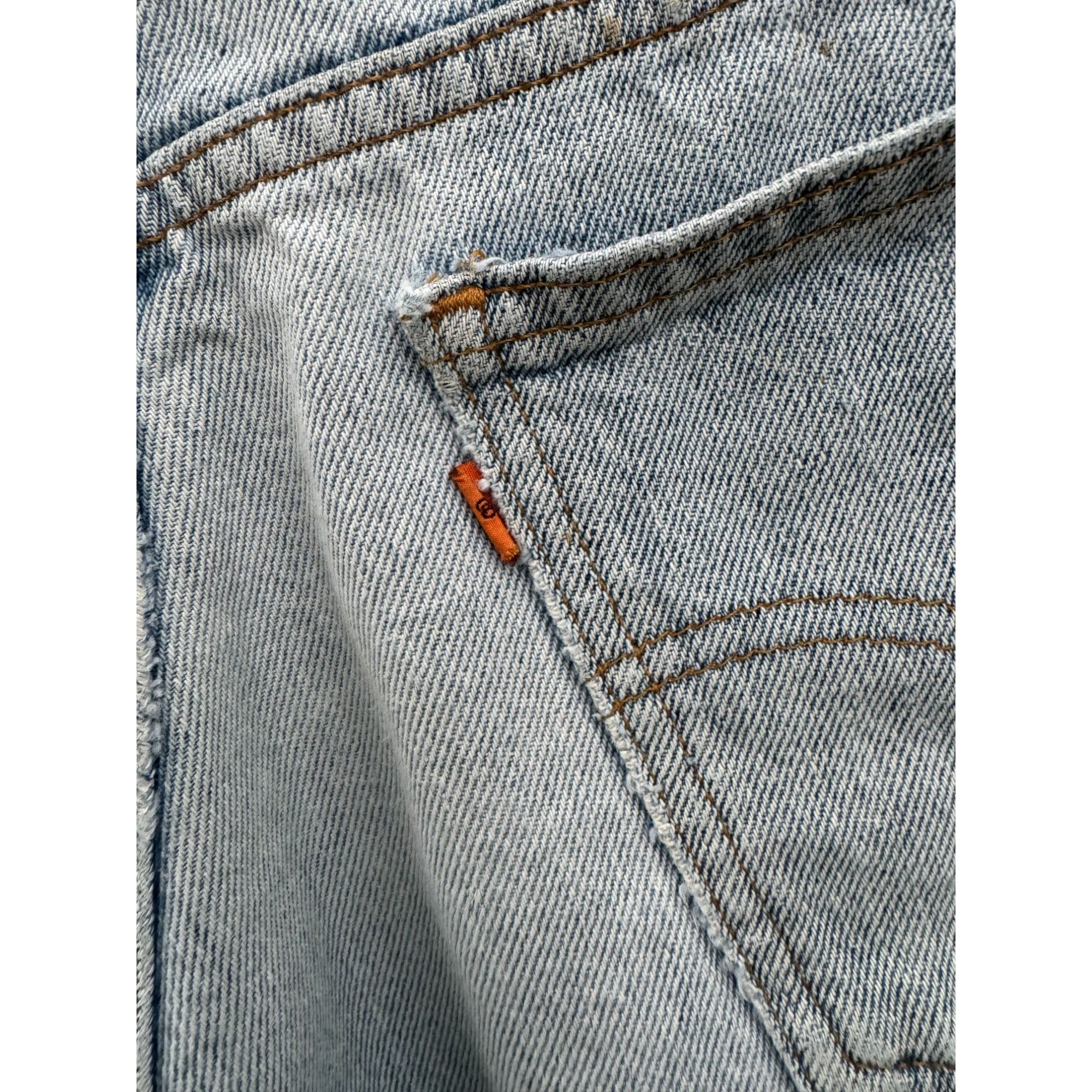 90's Levi's 665 Orange Tab Cut Off Raw Hem Denim Jean Shorts 32、mySite、garagedoors4me