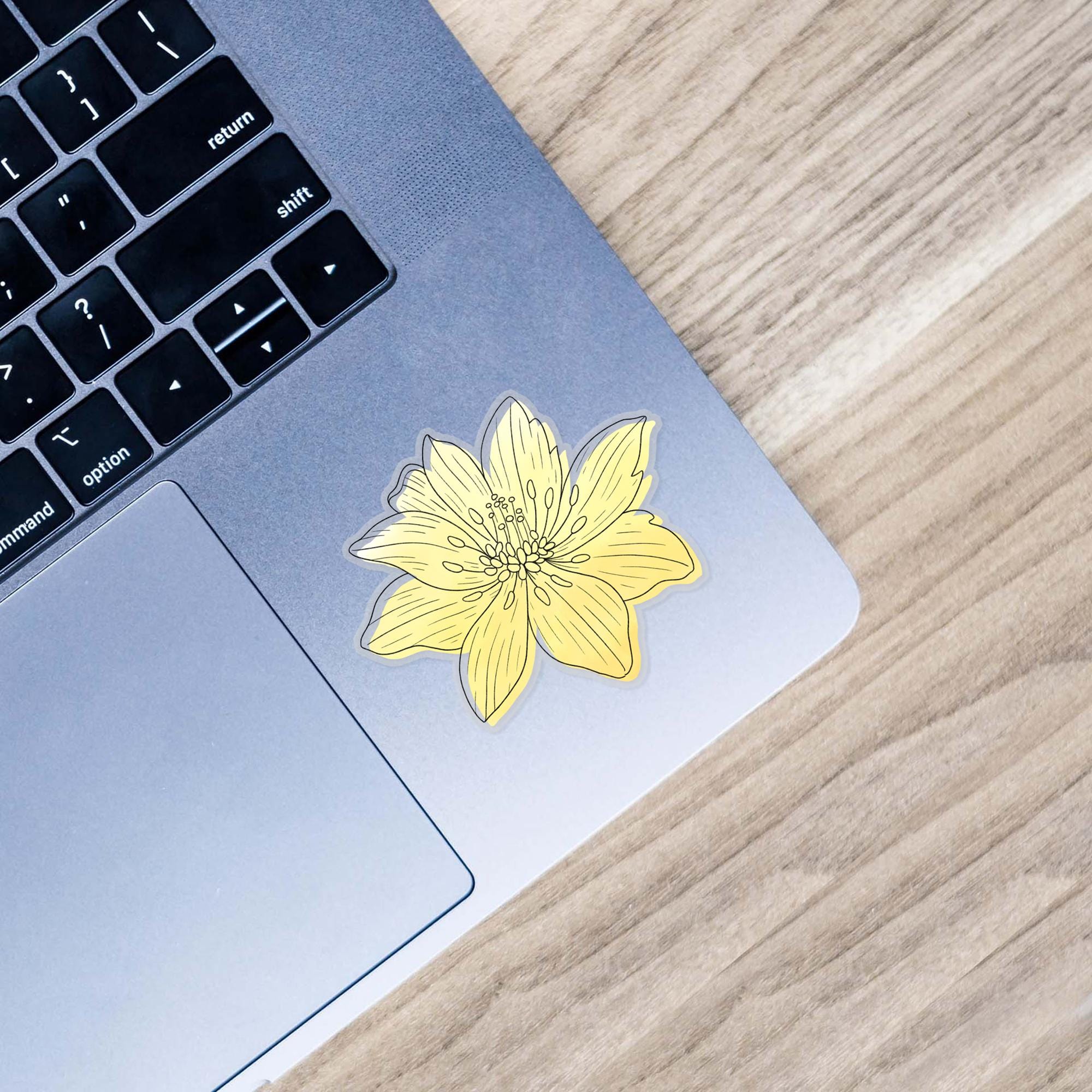  Yellowbird Magnolia Watercolor - Clear Sticker、mySite、elrpsem3k