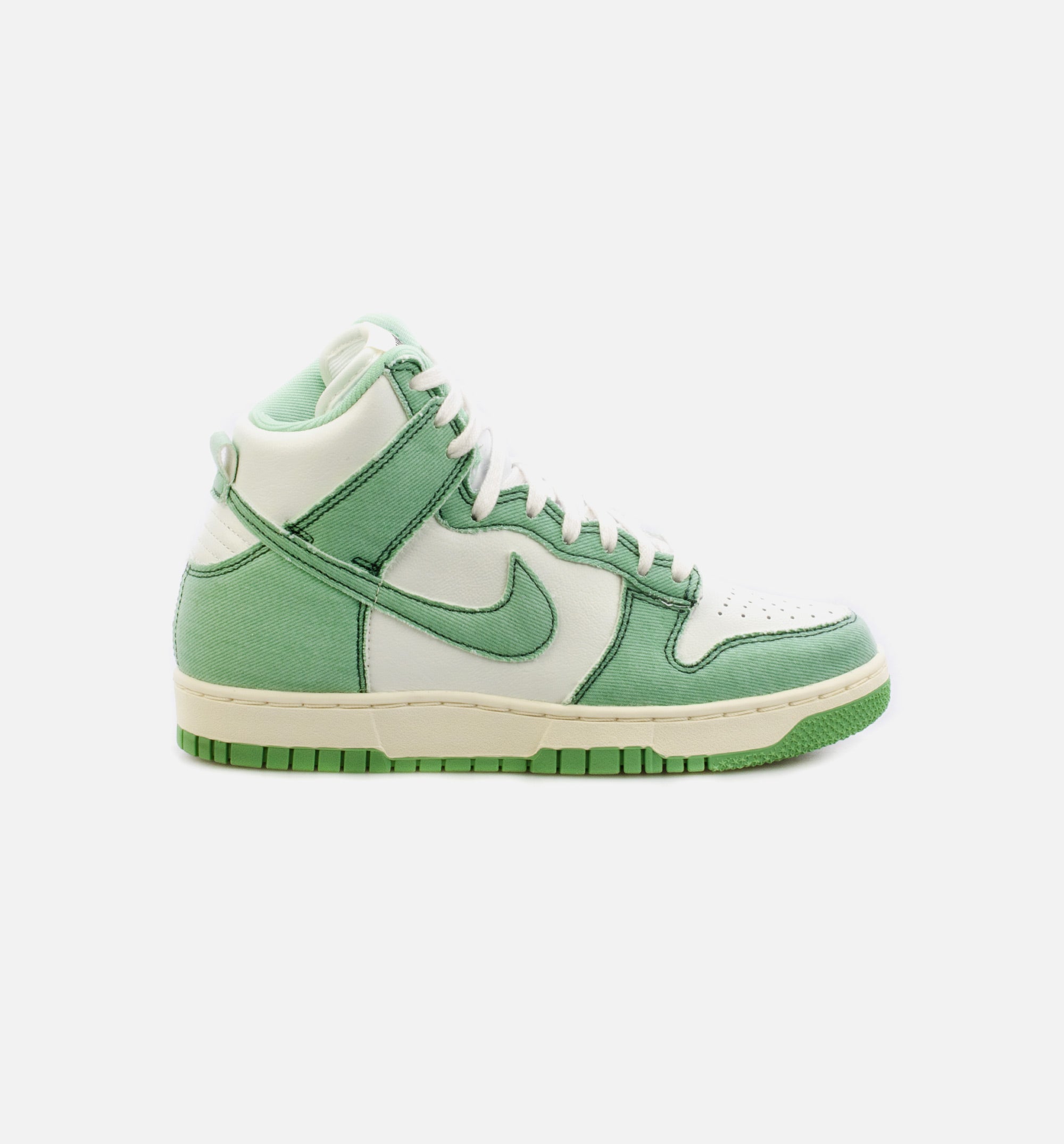 Dunk High 1985 Green Denim Womens Lifestyle Shoe - Green/White、mySite、dreamappss