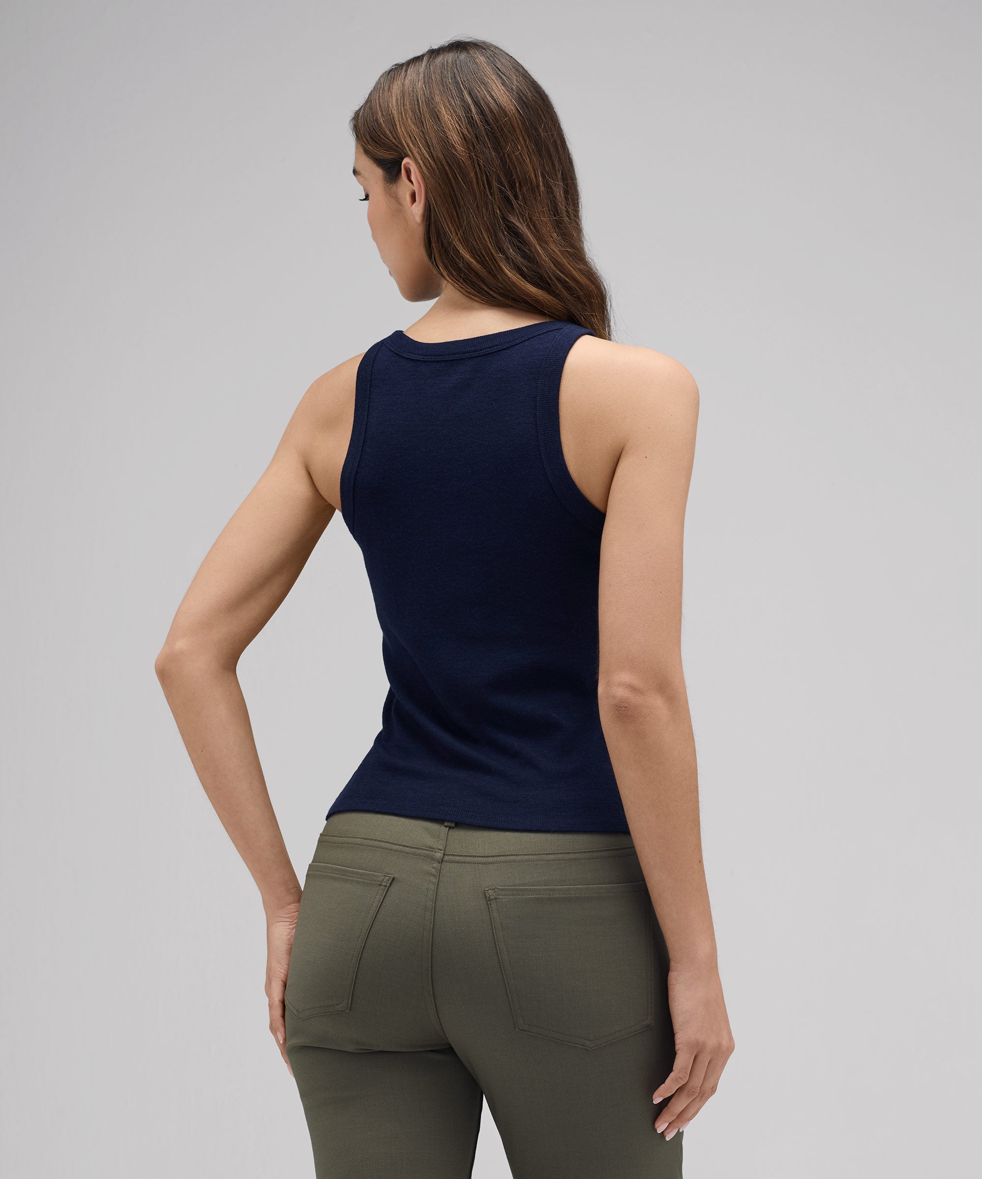 Women's Merino Ribbed Racer Tank、mySite、noshort