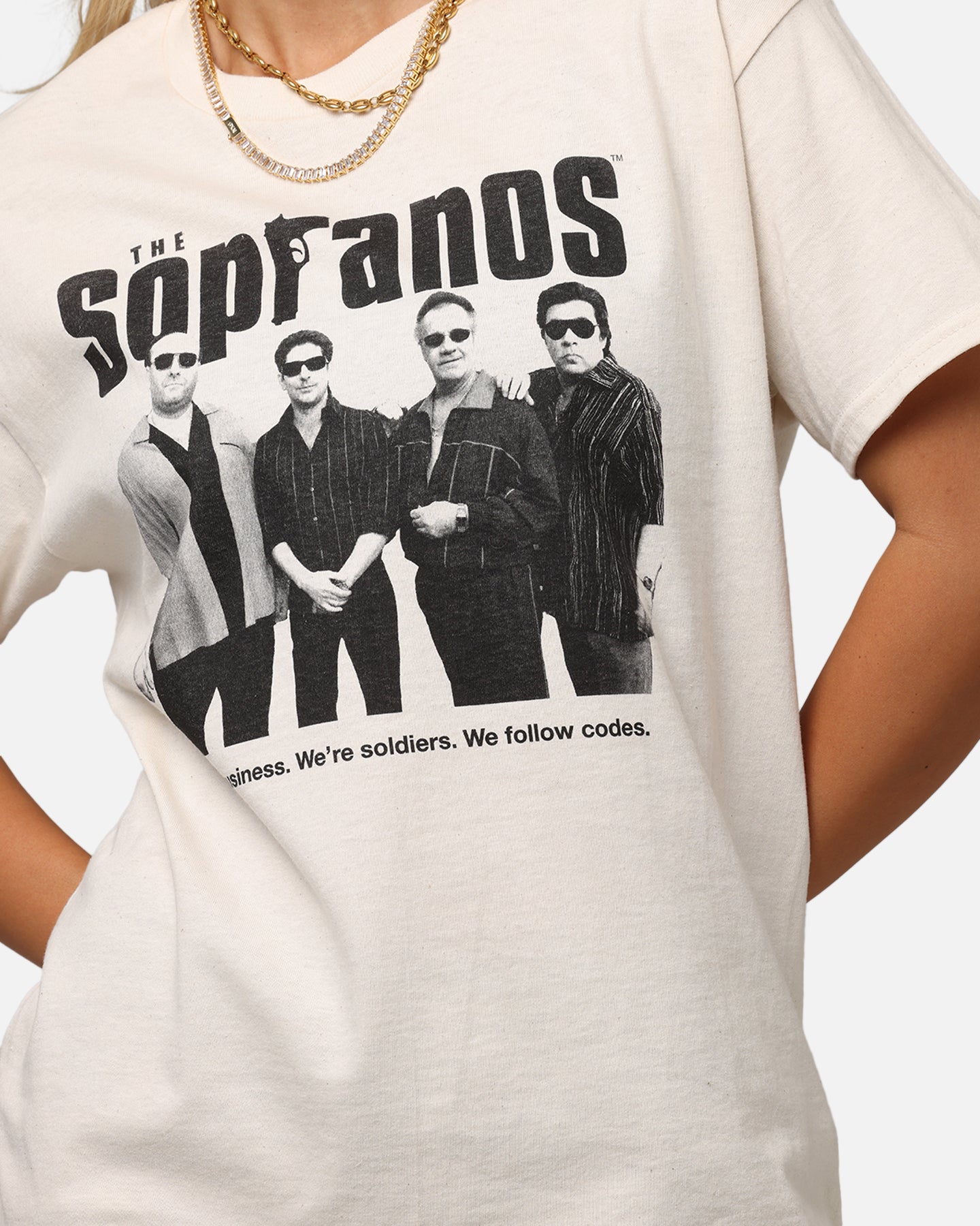 The Sopranos It's Business T-Shirt Off White、mySite、zt4zffjzw