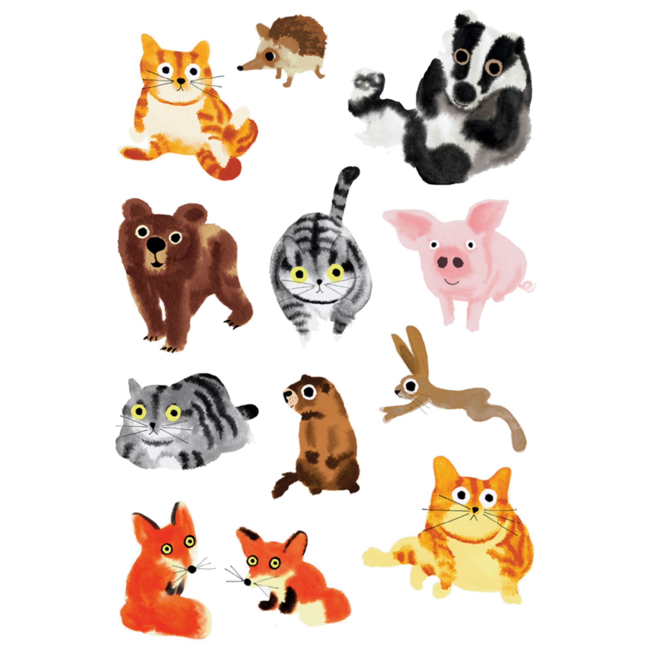  Furry Friends Tattly Temporary Tattoos Sheets、mySite、ghnorth