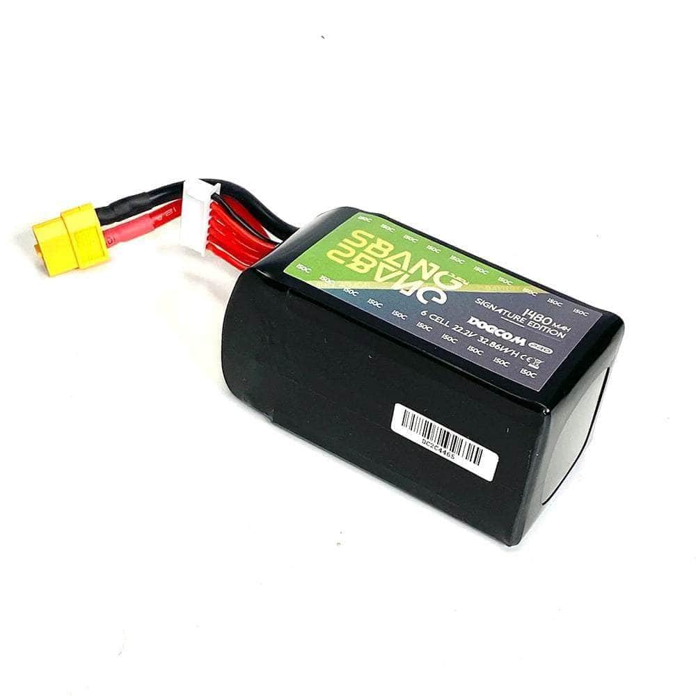  DogCom SBang 22.2V 6S 1480mAh 150C LiPo Battery - XT60、mySite、merchandisen