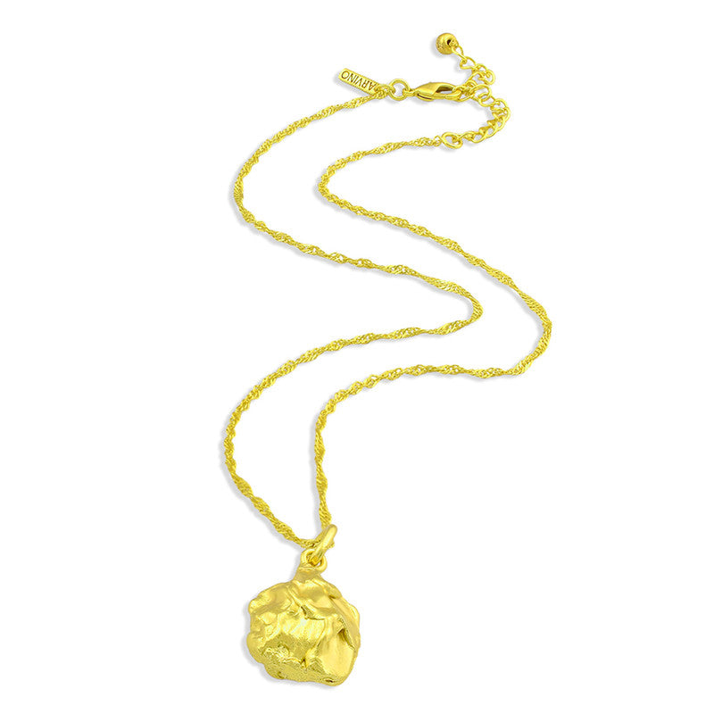 Nugget Charm Necklace | 14K Gold Plated、mySite、camillekostekn