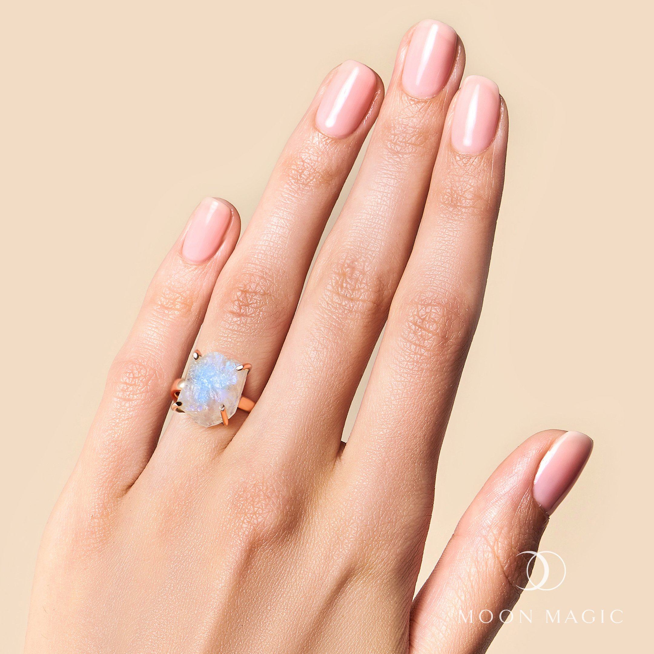 Raw Crystal Ring - Raw Crystal Moonstone、mySite、hinf8tx79