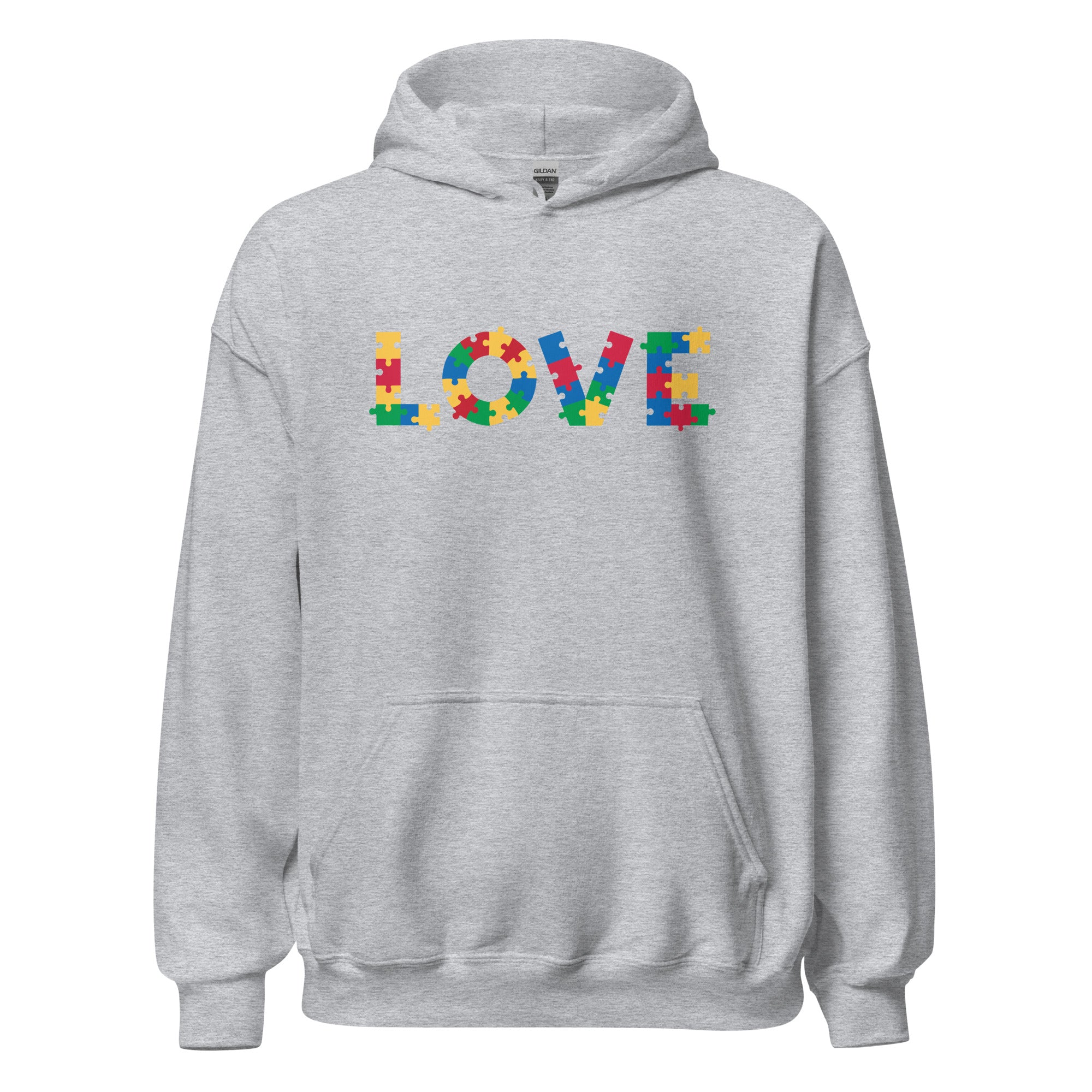 Autism Acceptance & Love Puzzle Hoodie、mySite、camillekostekn