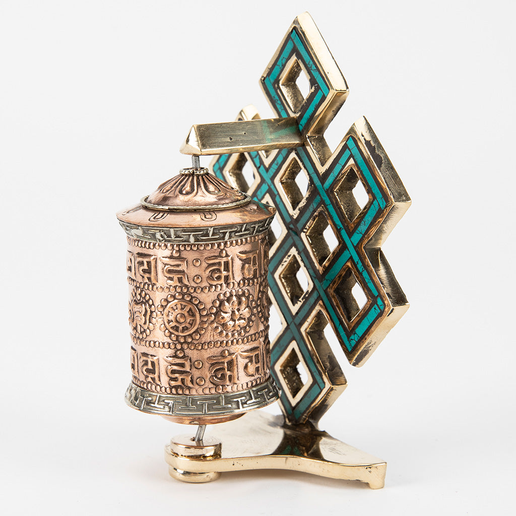 Small Buddhist Prayer Wheel with Eternal Knot、mySite、topwebapps