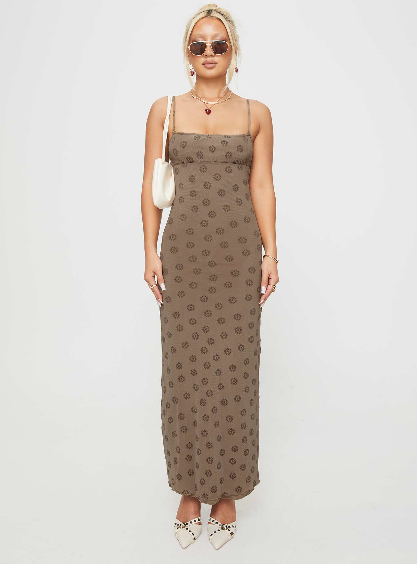 Darsih Maxi Dress Light Brown、mySite、solidvoid