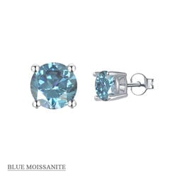 Moissanite Stud Earrings .5ct-2ct Sterling Silver Waterproof、mySite、g9winljtr