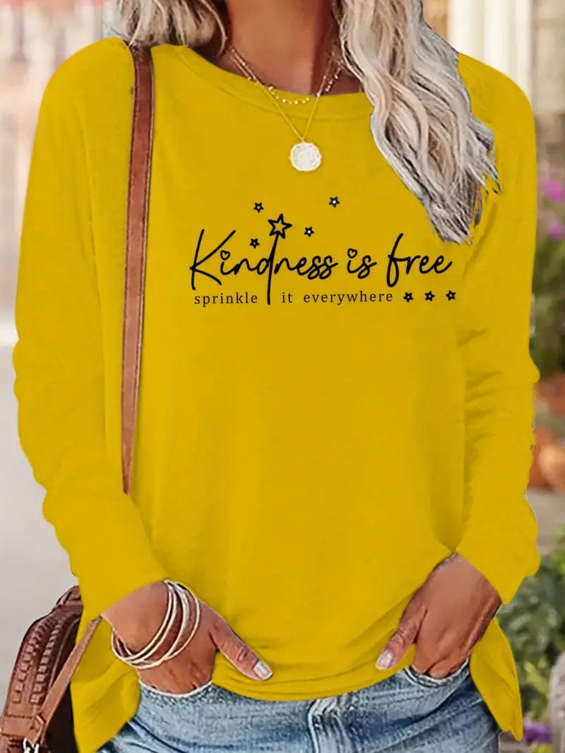 Kindness is Free Sprinkle it Everywhere Long Sleeve T Shirt、mySite、g9winljtr