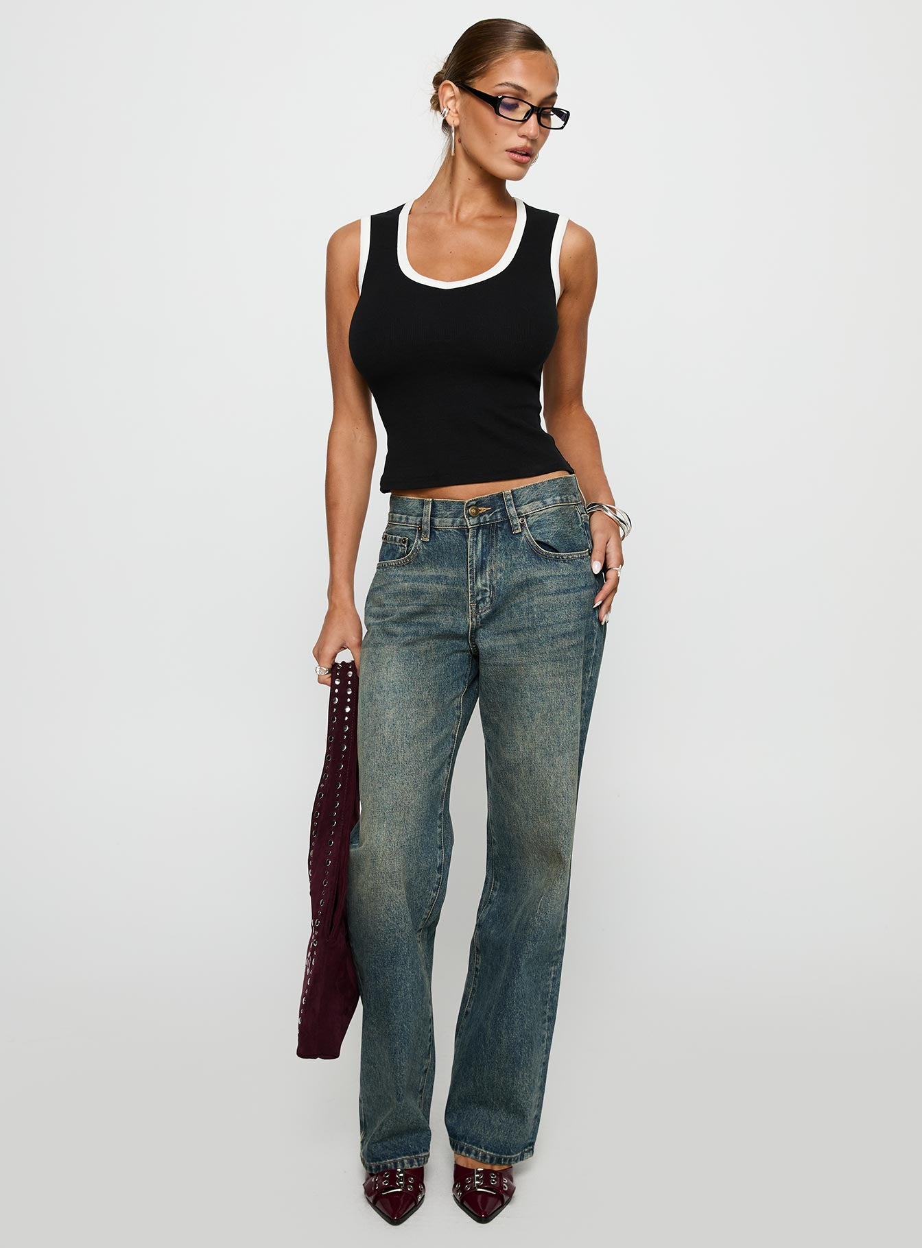 Start Me Up Top Black / White、mySite、solidvoid