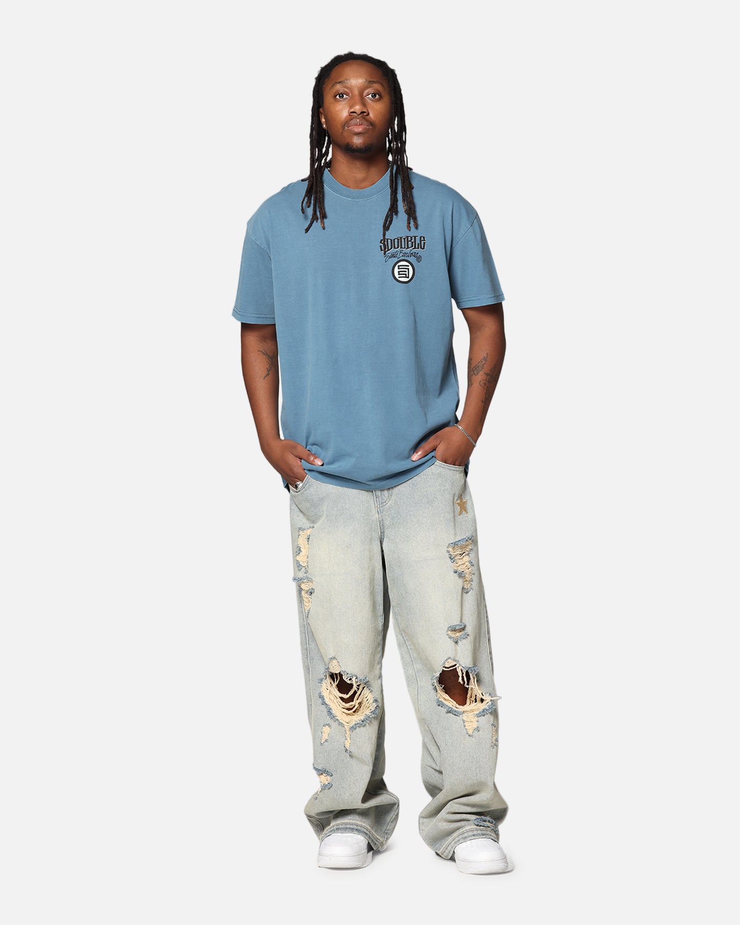 S Double Combo Platter T-Shirt Marine Blue、mySite、zt4zffjzw