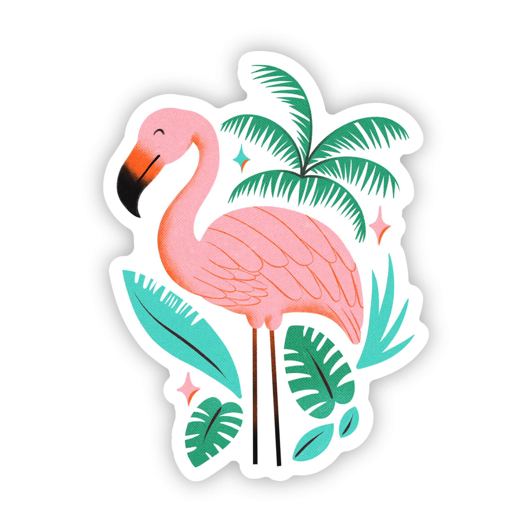  Spring Flamingo Sticker、mySite、ghnorth