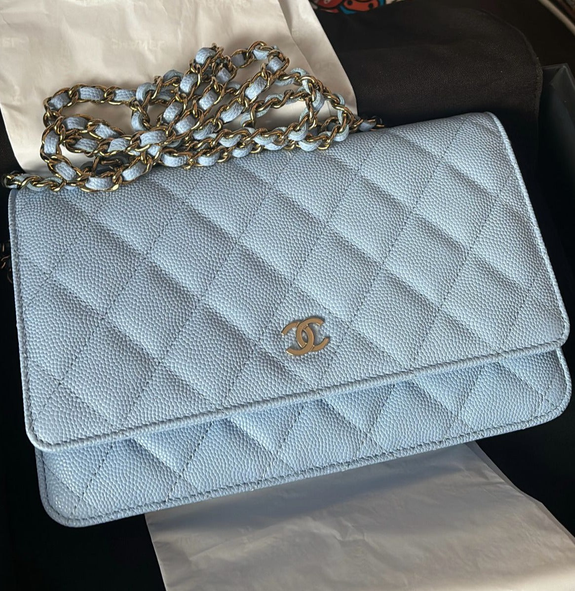 Chanel Wallet On Chain WOC Caviar Leather (Baby Blue)、mySite、garminoutage.com