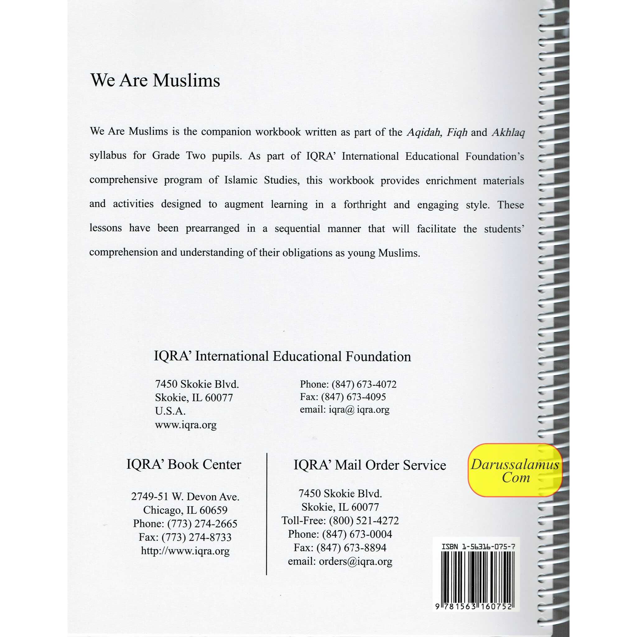 We Are Muslims Workbook Grade 2 By Abdullah Ghazi and Tasneema Khatoon Ghazi、mySite、topwebapps