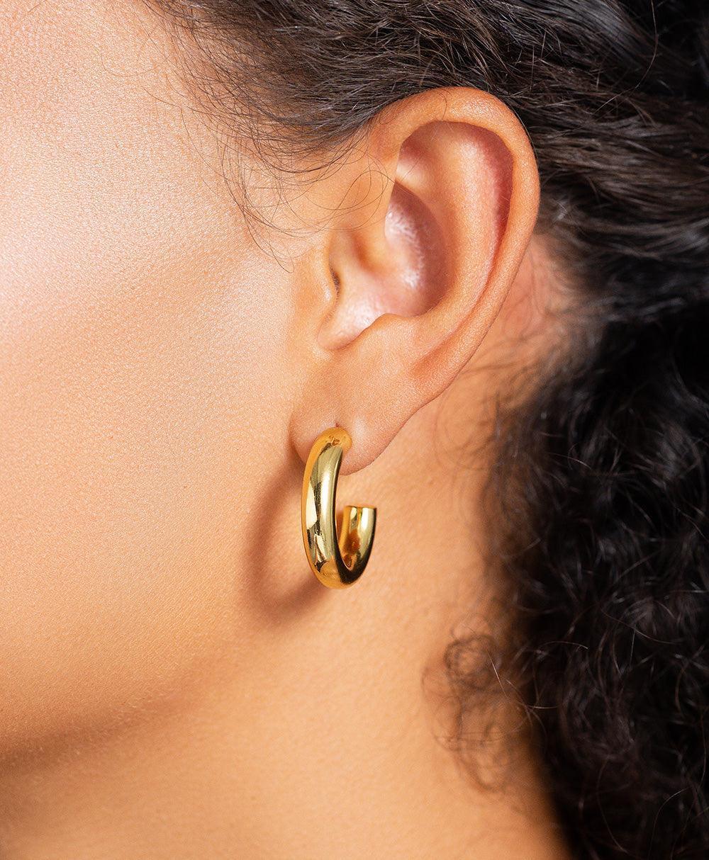  Viveca Bold Creole 18ct Gold Plated