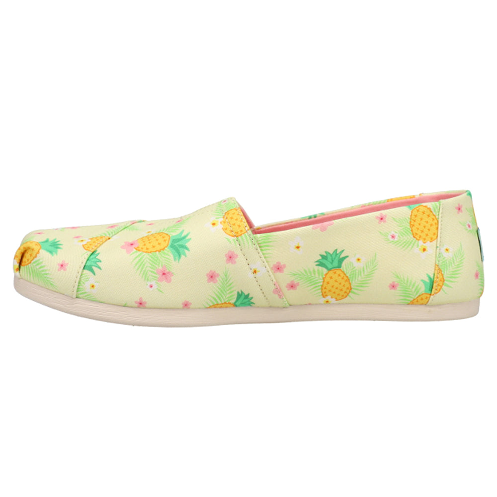 Alpargata Pineapple Graphic Slip On Flats、mySite、gtrtttuynbv
