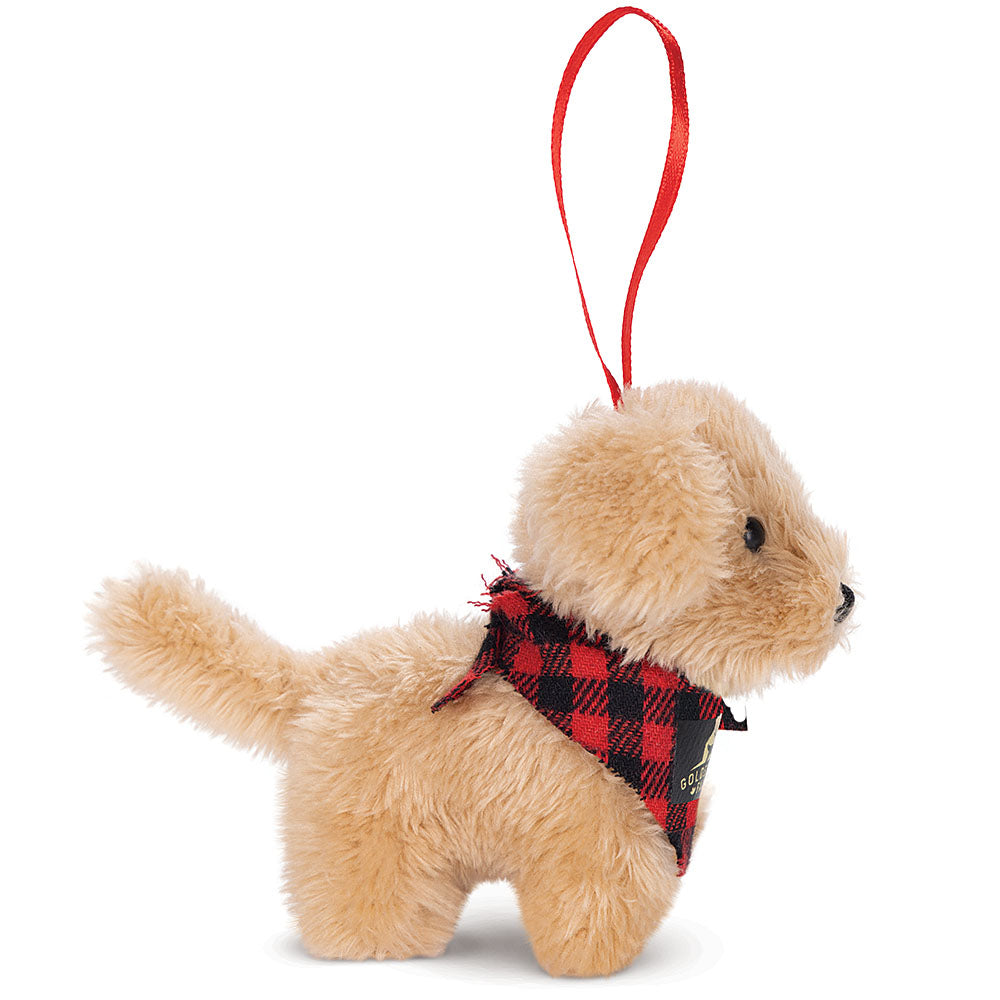 3 In. Golden Dog Farm Christmas Ornament、mySite、pszhyizbm