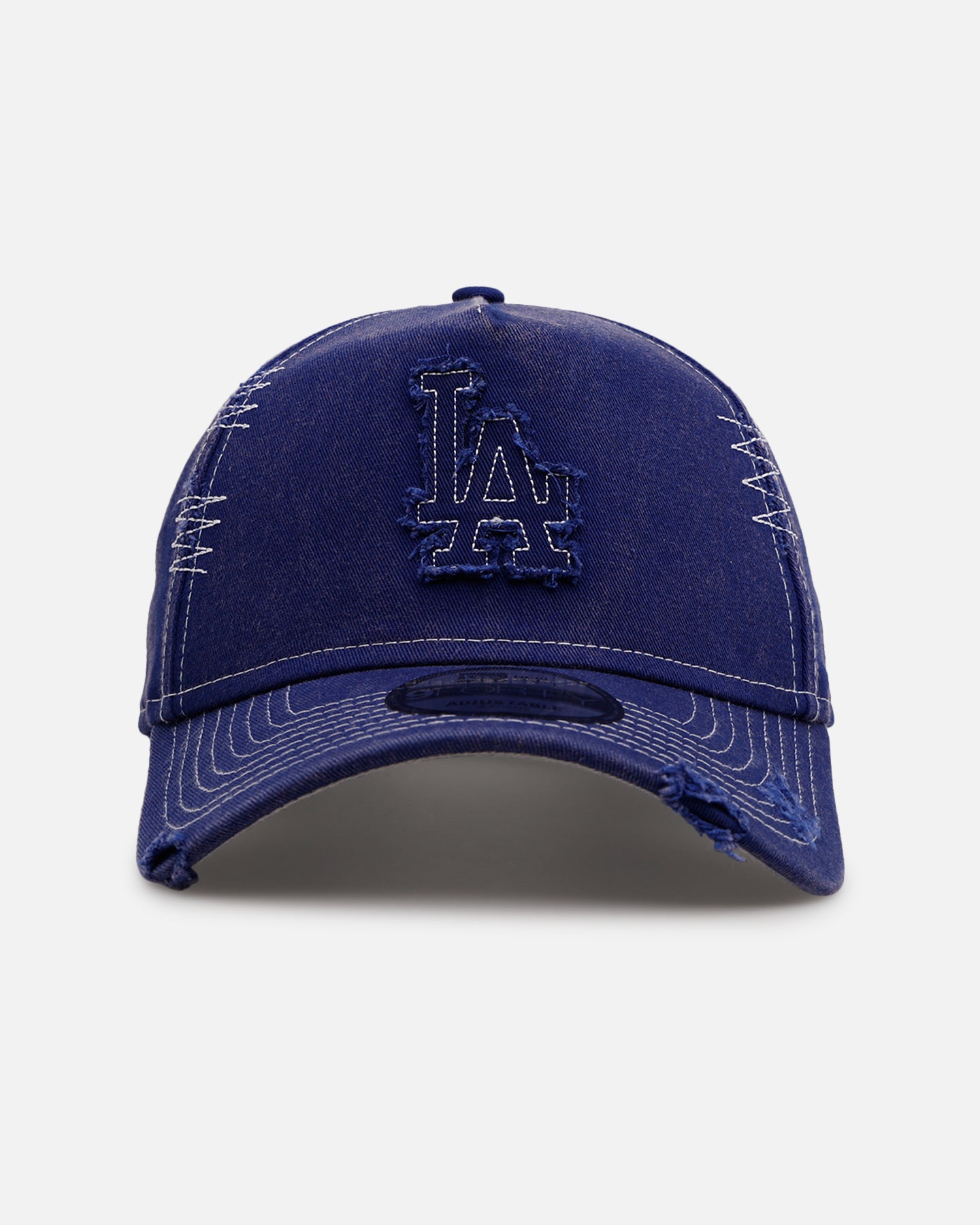 New Era Los Angeles Dodgers 'Distressed And Worn' 9FORTY A-Frame Casual Strapback Blue、mySite、zt4zffjzw