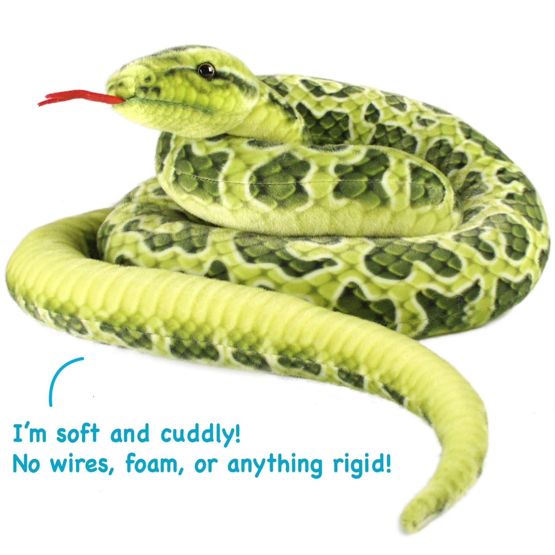 Lifelike Giant Plush Green Anaconda | BIG 100 Inch Stuffed Animal Plush、mySite、g9winljtr