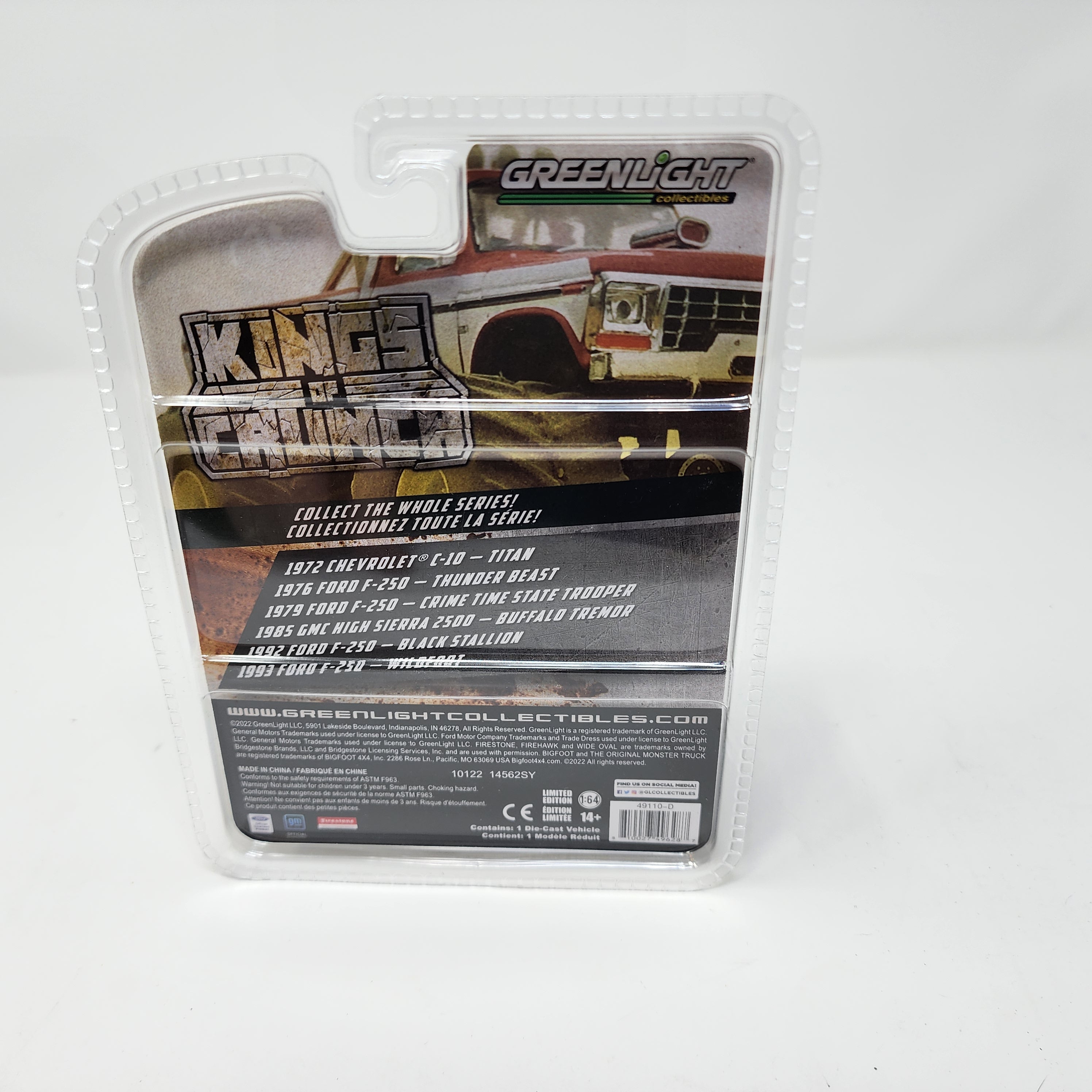 Chase Green Machine * 1985 GMC High Sierra 2500 Buffalo Tremor * Greenlight Kings of Crunch、mySite、hgirdovlk