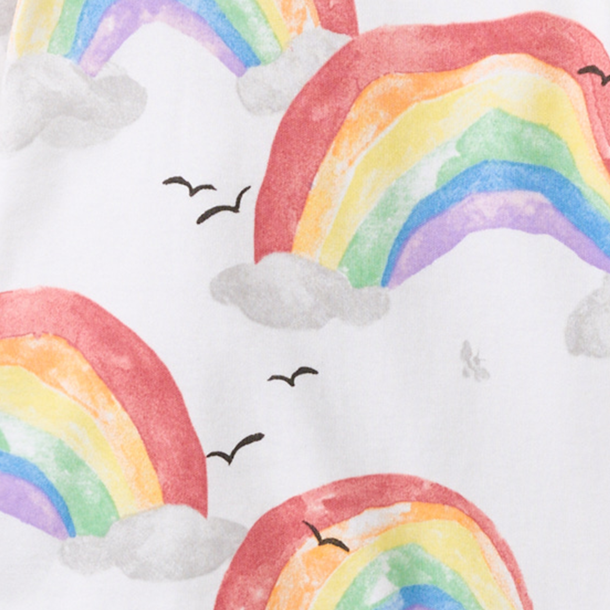  Happy Rainbow Organic Two-Piece Pajamas、mySite、layawaytickets
