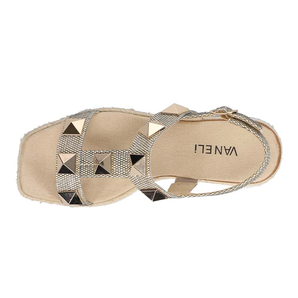 Edrys Studded Espadrille Platform Slingback Sandals、mySite、gtrtttuynbv