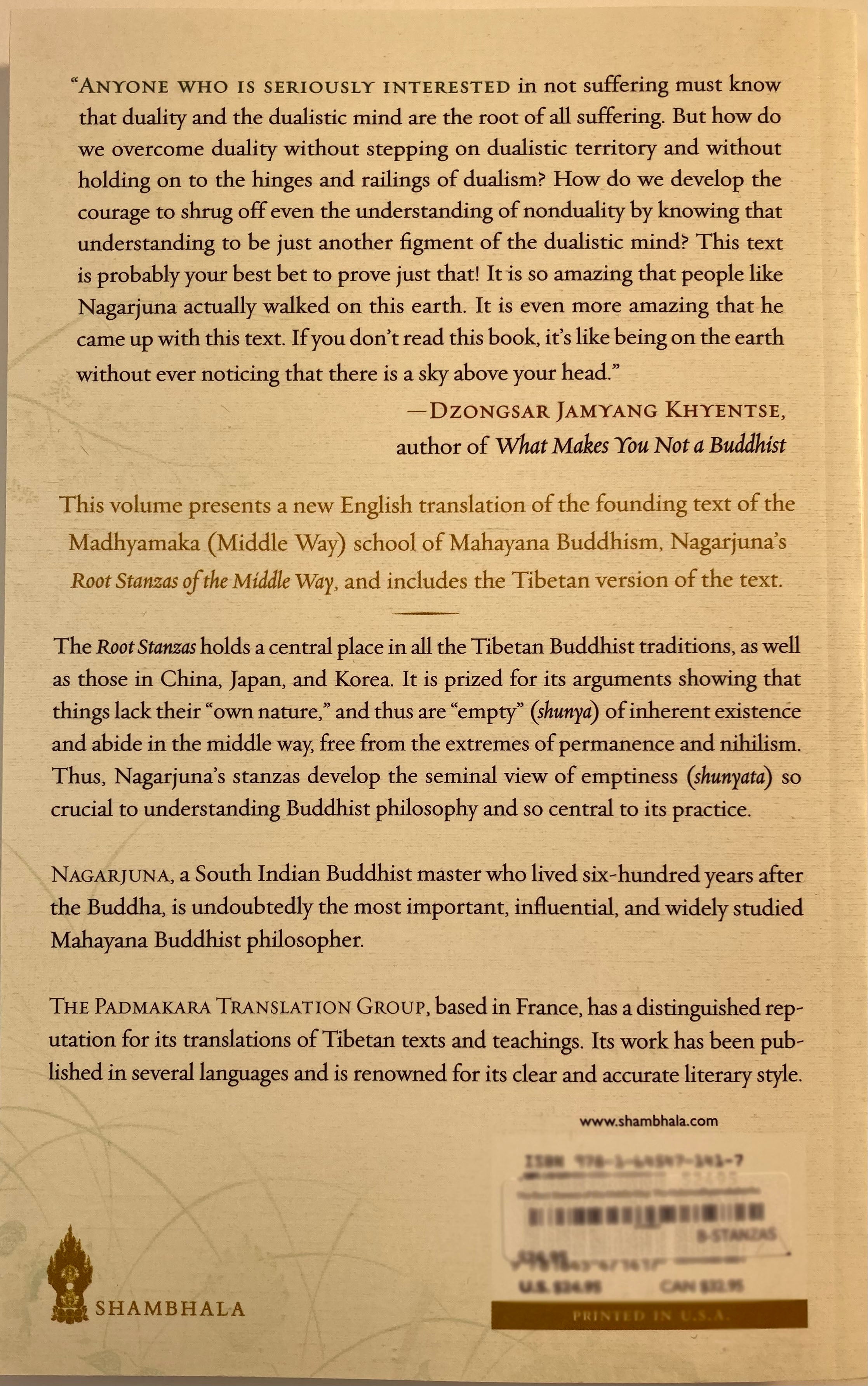 Nagarjuna's Root Stanzas of the Middle Way: The Mulamadhyamakakarika、mySite、topwebapps