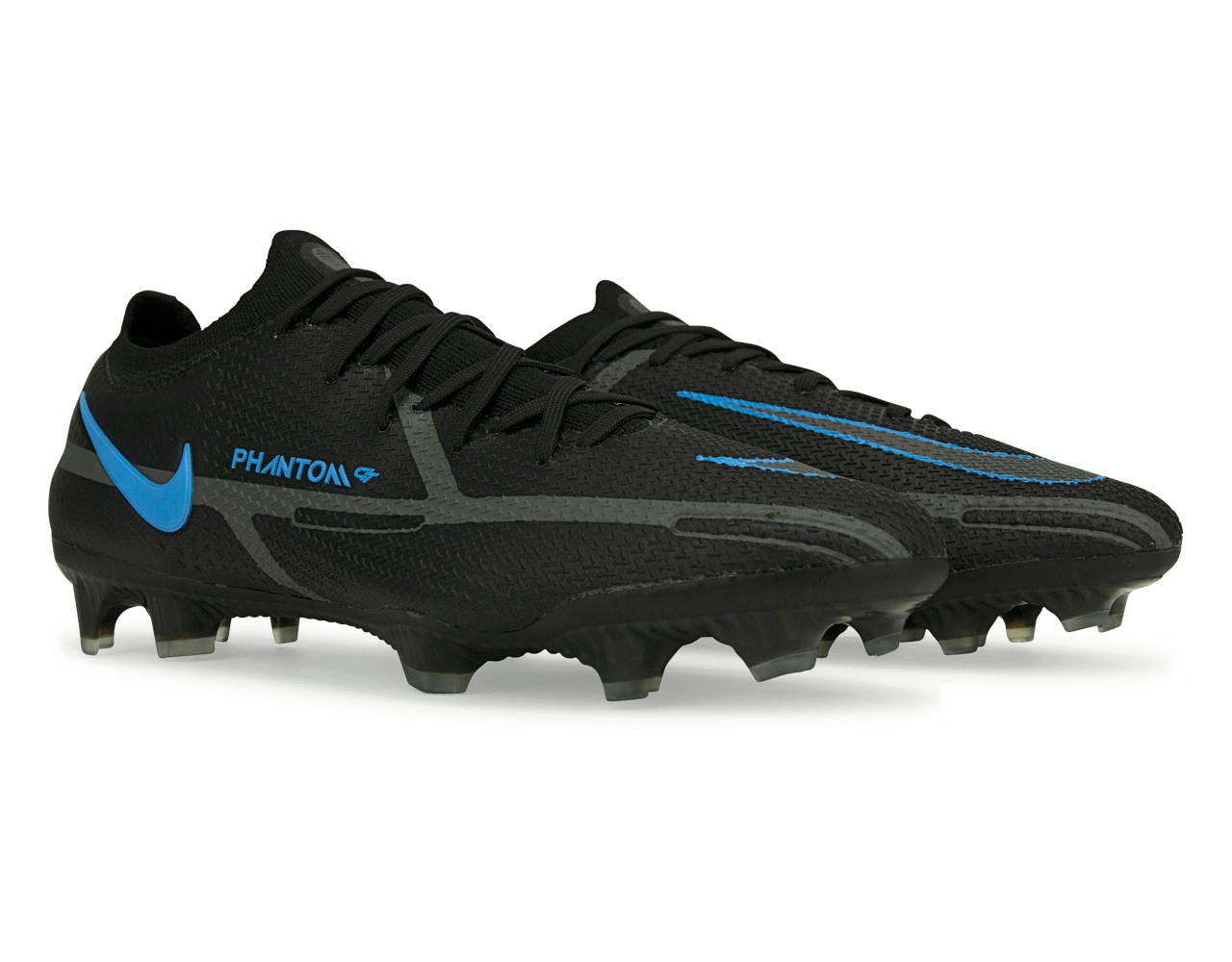 Nike Men's Phantom GT2 Elite FG Black/Blue、mySite、bottomscart