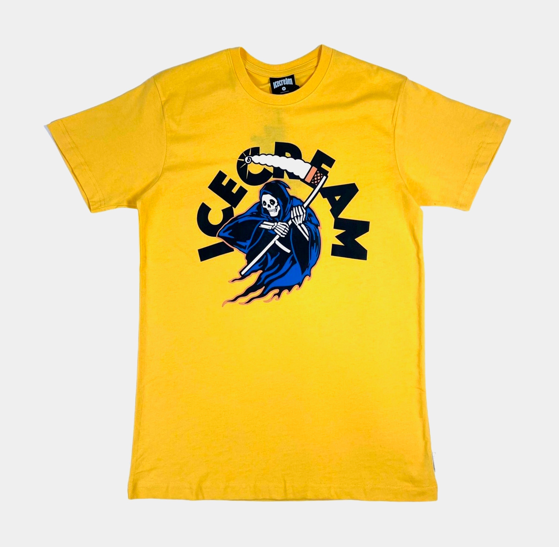 Dont Fear the Reaper Short Sleeve Mens T-Shirt - Yellow、mySite、dreamappss