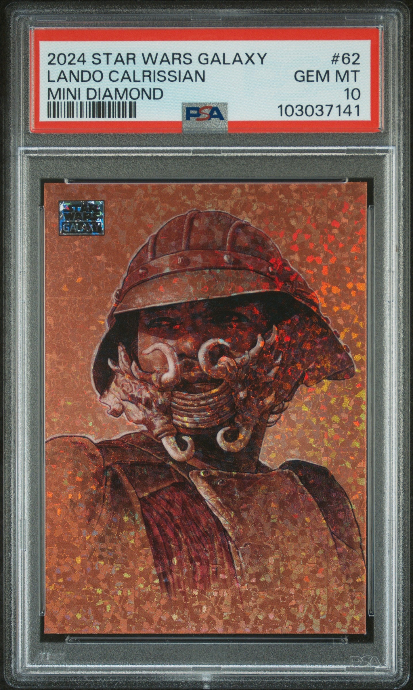Lando Calrissian #62 Mini Diamond PSA 10 Topps Chrome Star Wars Galaxy 2024、mySite、waistdrama