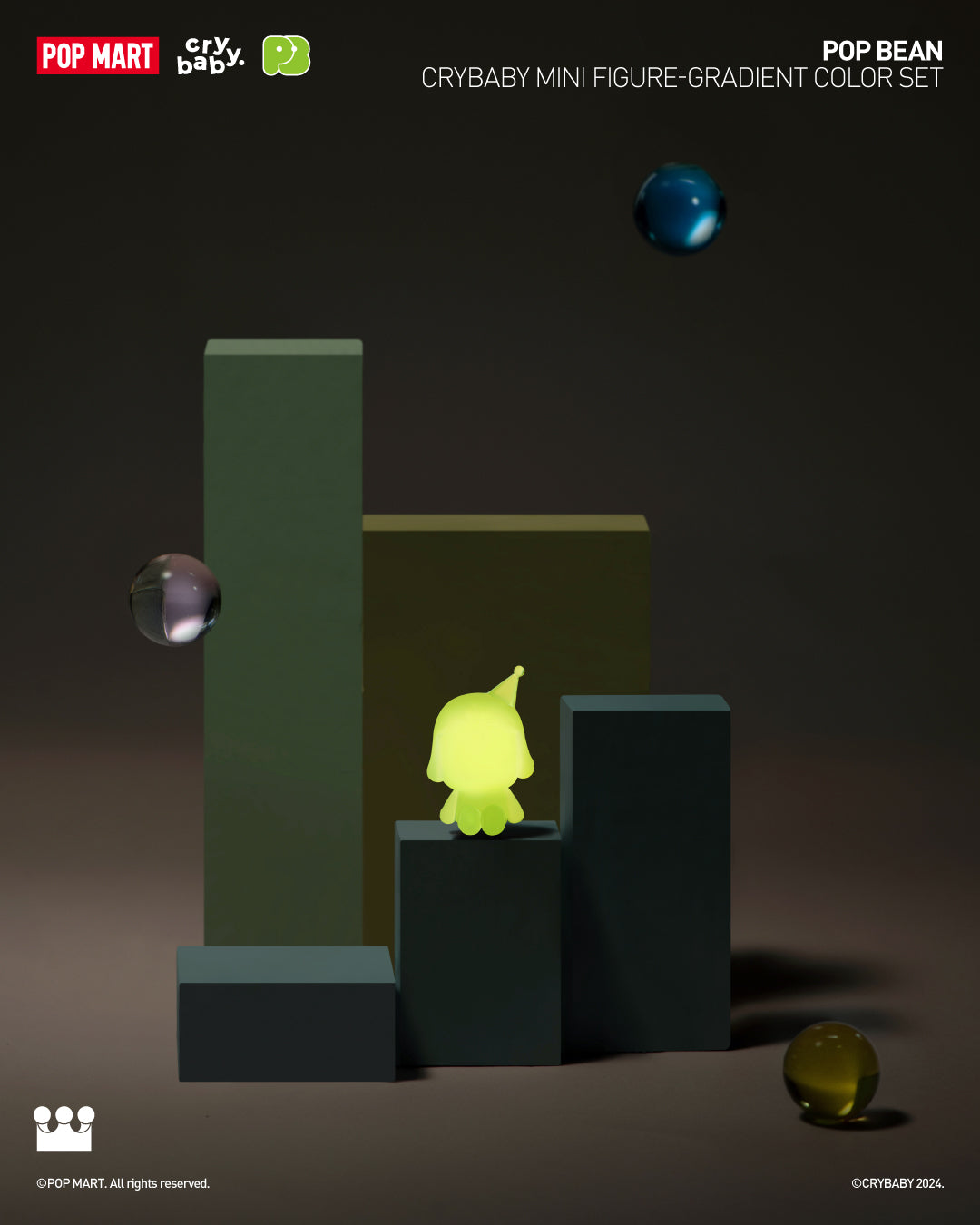  POP MART POP BEAN CRYBABY MINI FIGURE、mySite、greenlandpopulation
