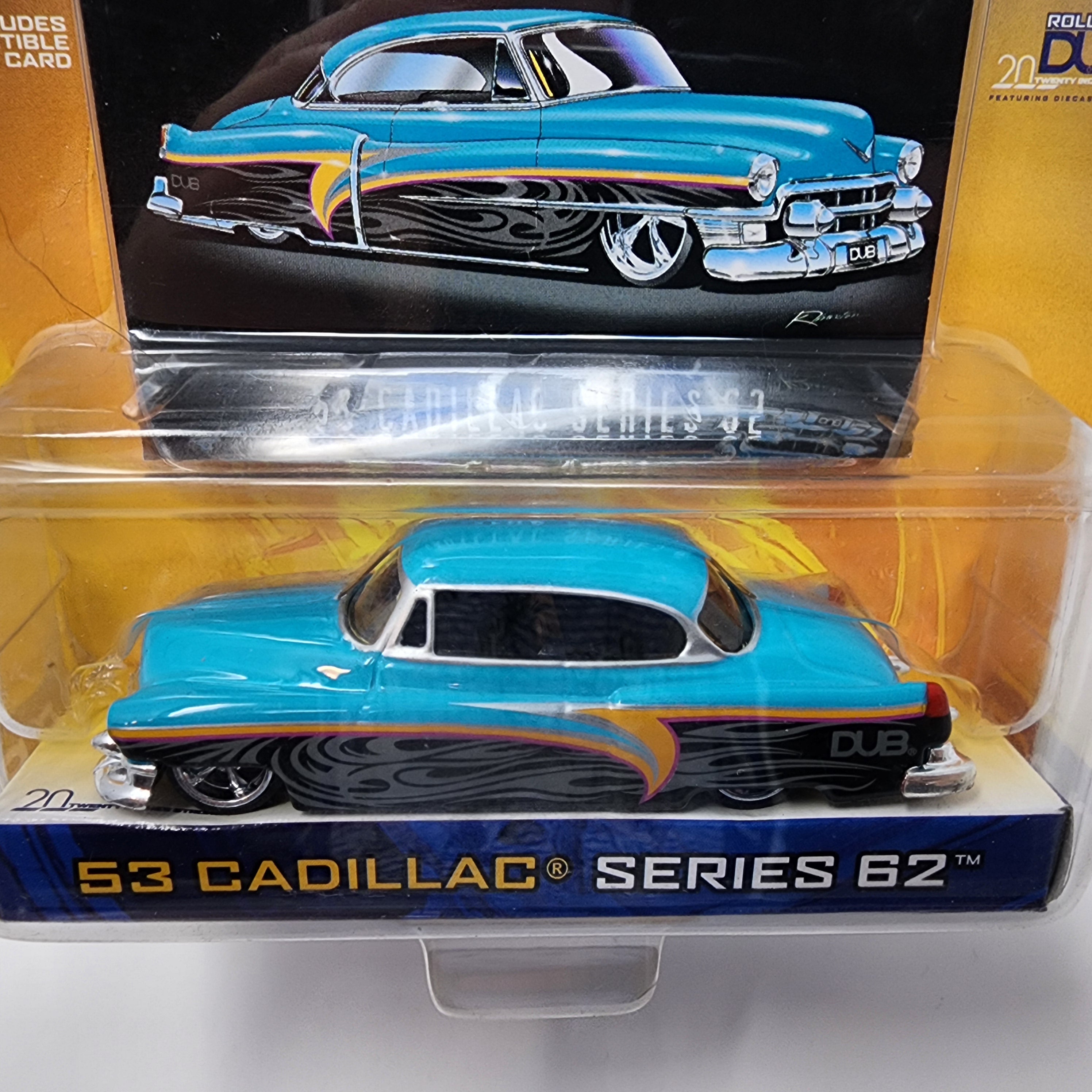 1953 Cadillac Series 62 * Blue/Black * Jada Toys 1:64 Scale Dub City Oldskool、mySite、hgirdovlk