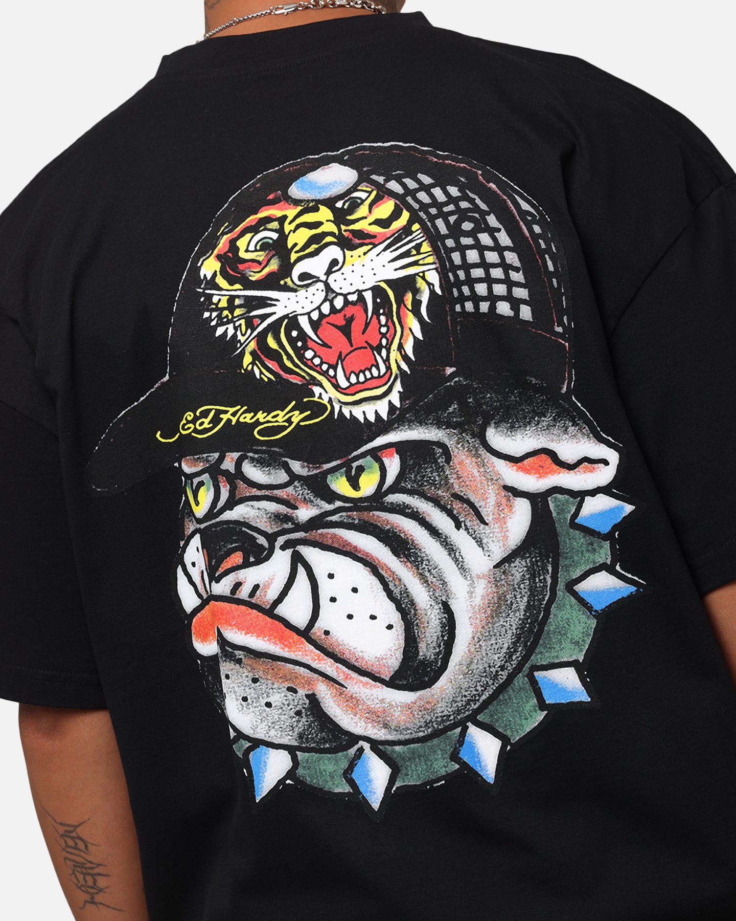 Ed Hardy Bulldog T-Shirt Black、mySite、zt4zffjzw