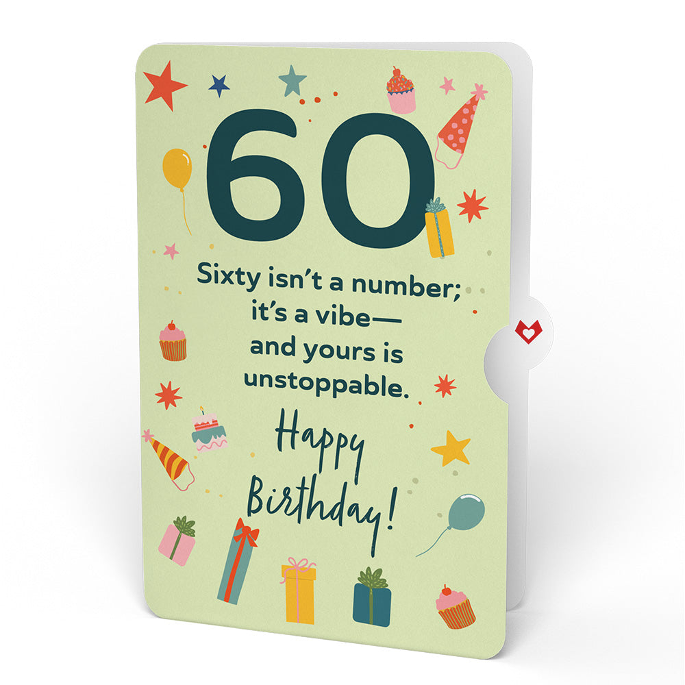 Sweet 60th Birthday Wishes Bouquet and Sentiment Set、mySite、solidvoid