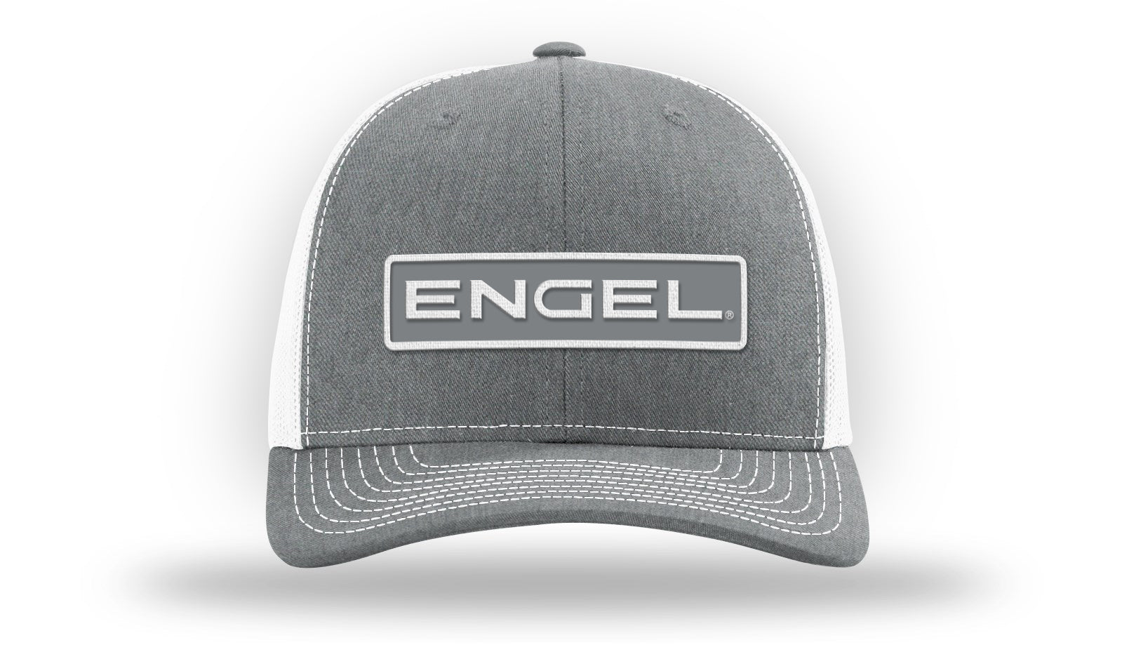 Engel Heather Grey & White 112 Trucker Cap by Richardson®、mySite、noshort