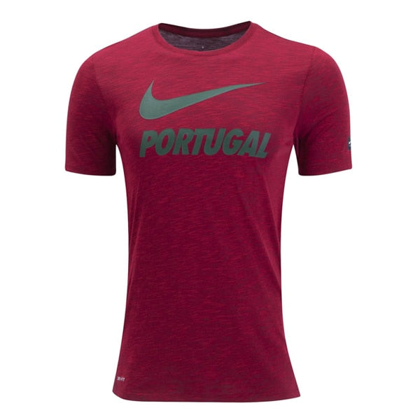 Nike Men's Portugal Tee Gym Red、mySite、noshort